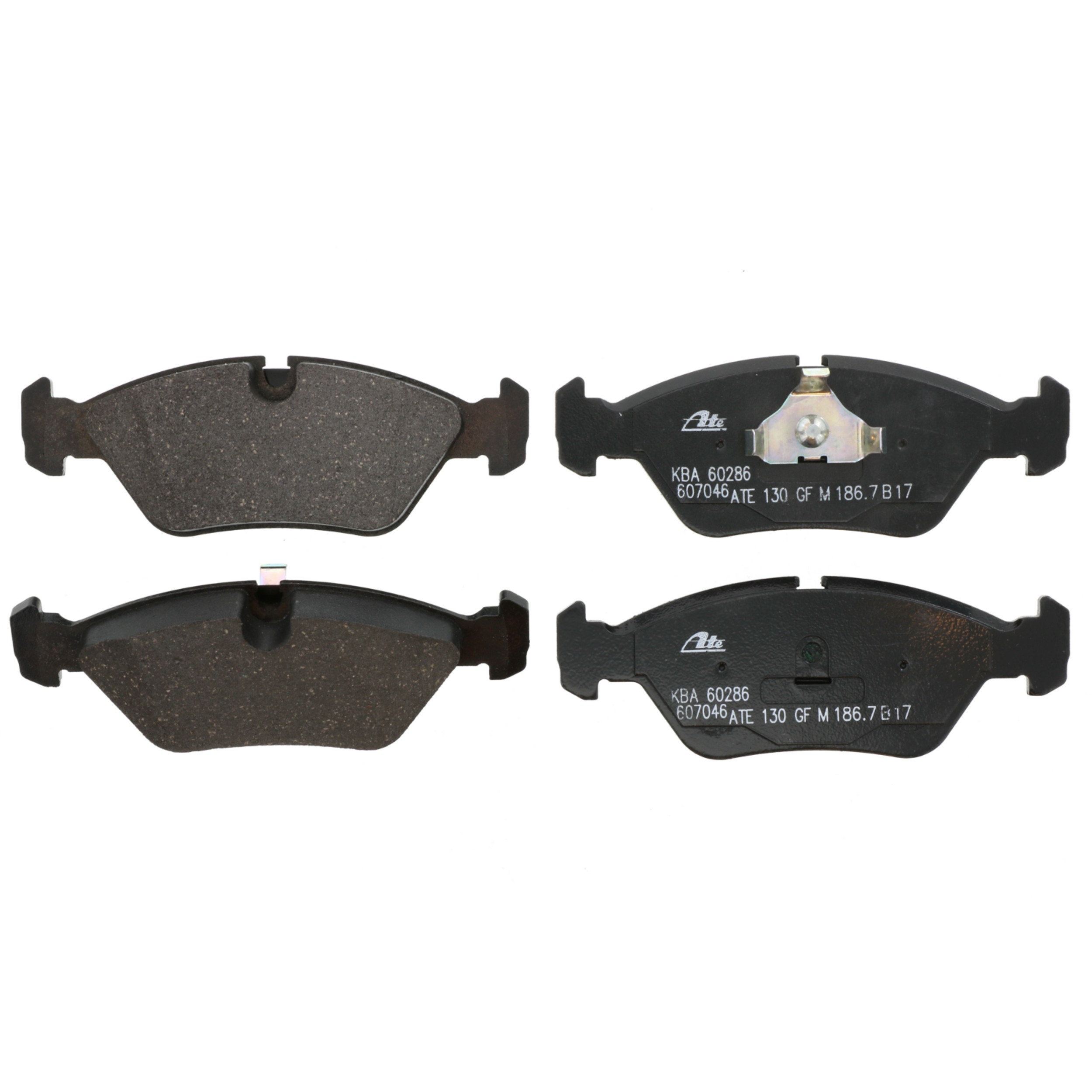 ATE Original Semi-Metallic Front Disc Brake Pad Set 607046 for BMW