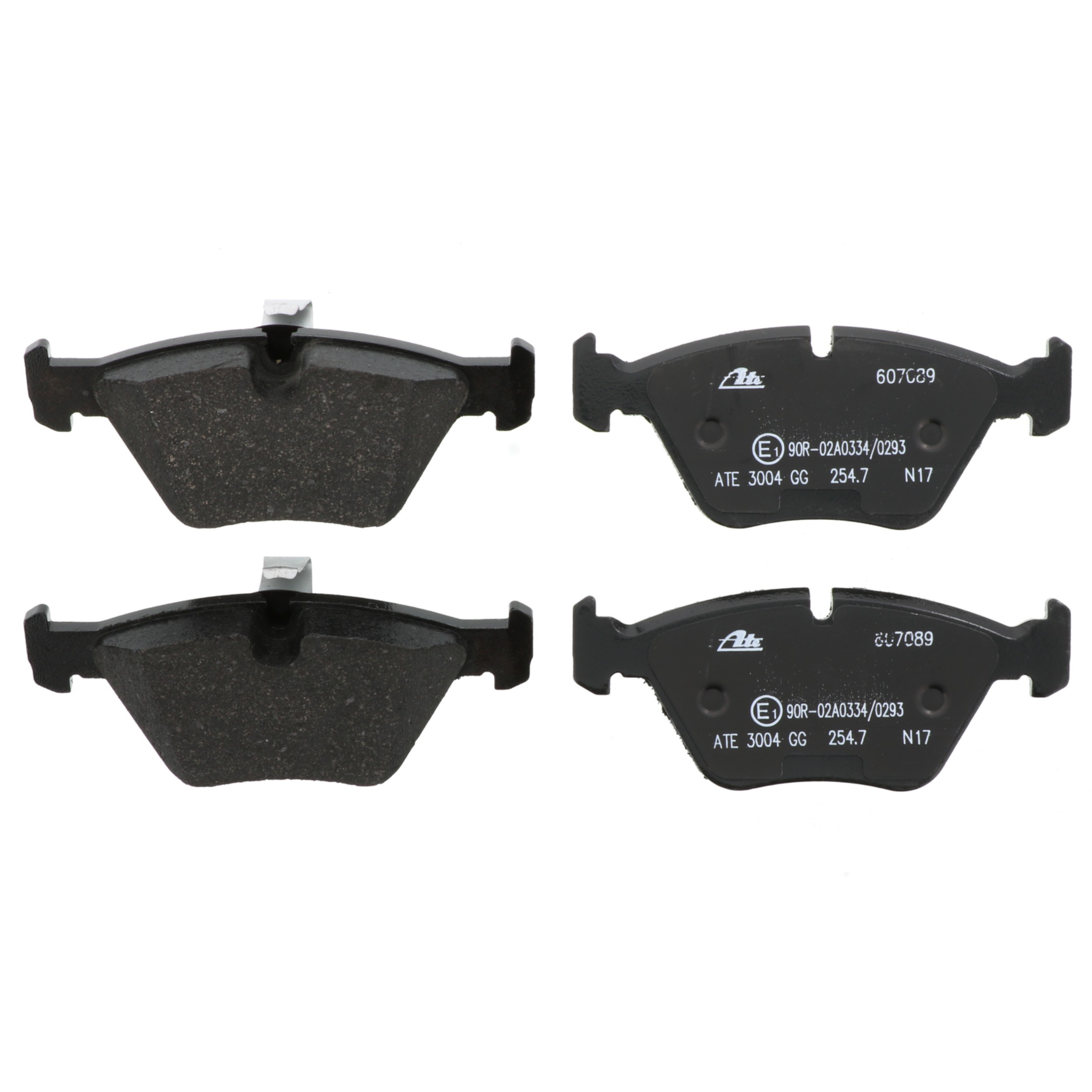 ATE Original Semi-Metallic Front Disc Brake Pad Set 607089 for BMW