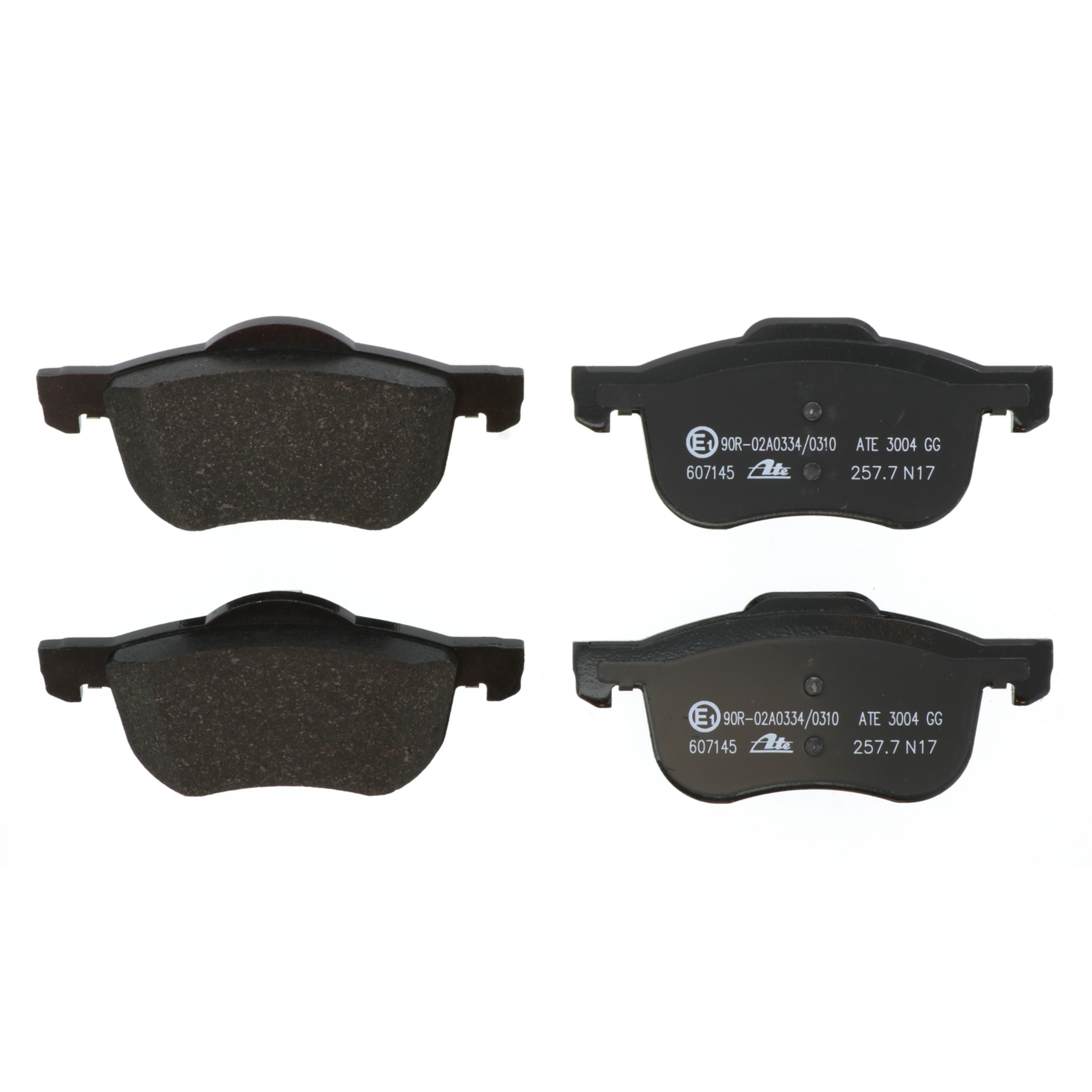 ATE Original Semi-Metallic Front Disc Brake Pad Set 607145 for Volvo