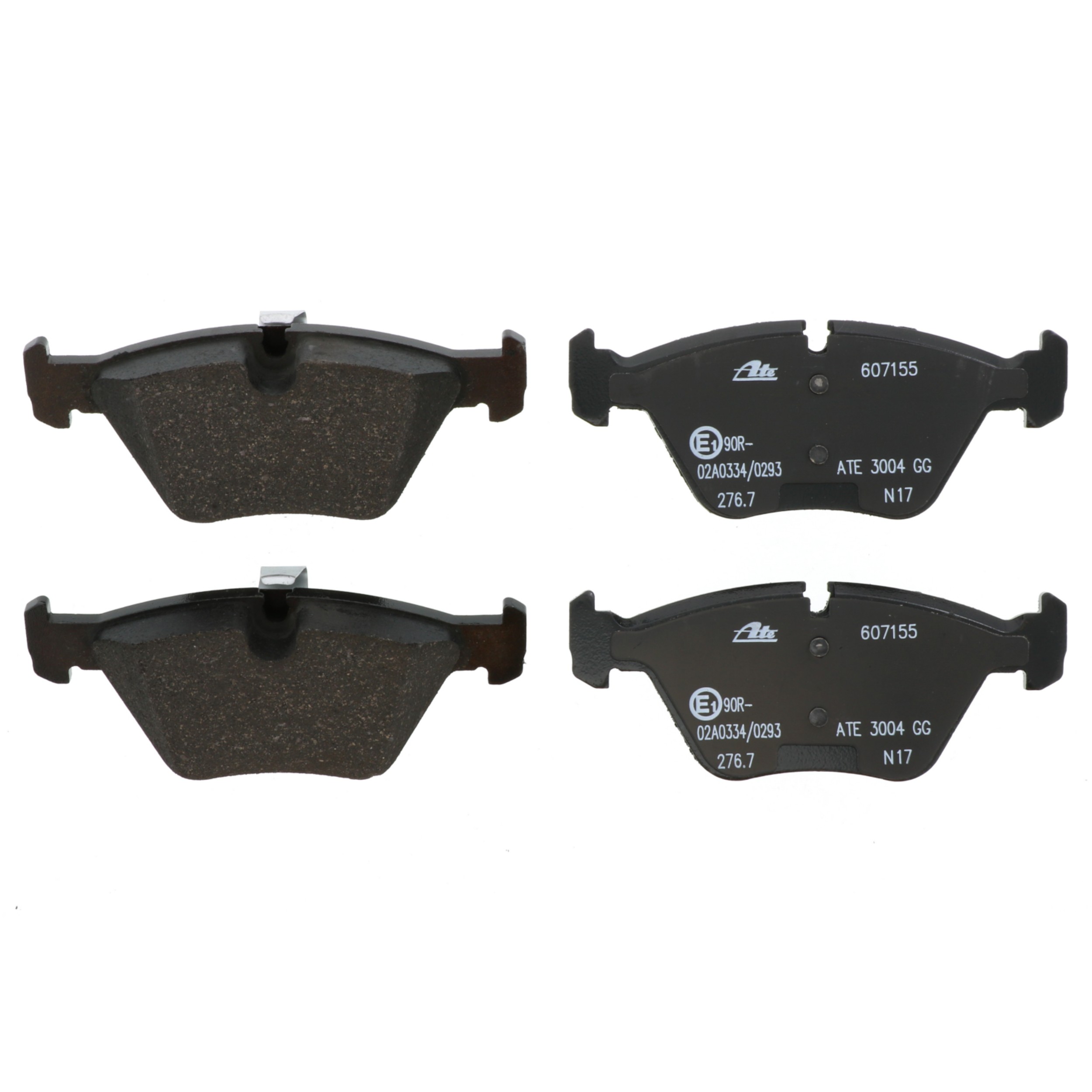ATE Original Semi-Metallic Front Disc Brake Pad Set 607155 for BMW