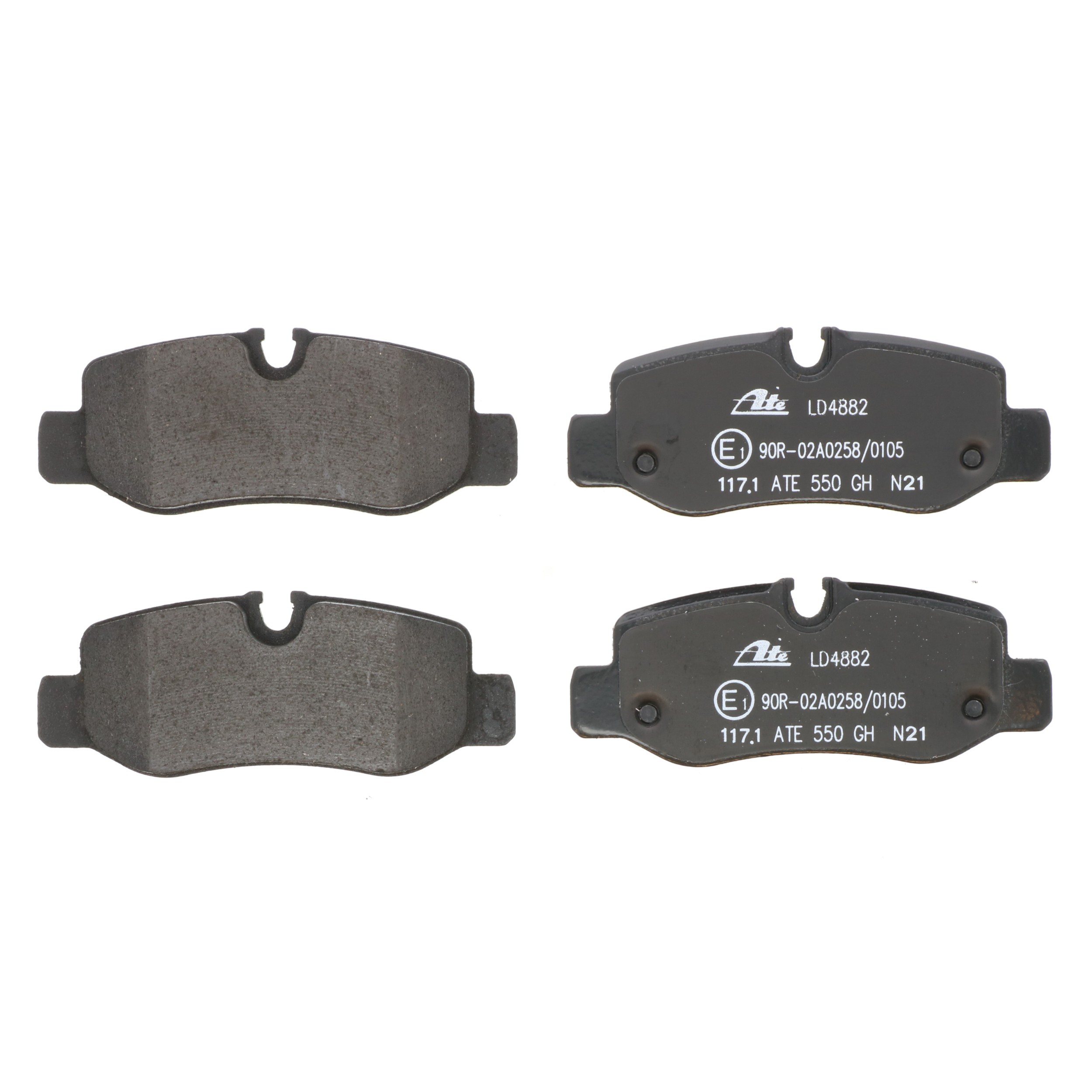 ATE Ceramic Rear Disc Brake Pad Set LD4882 for Mercedes-Benz