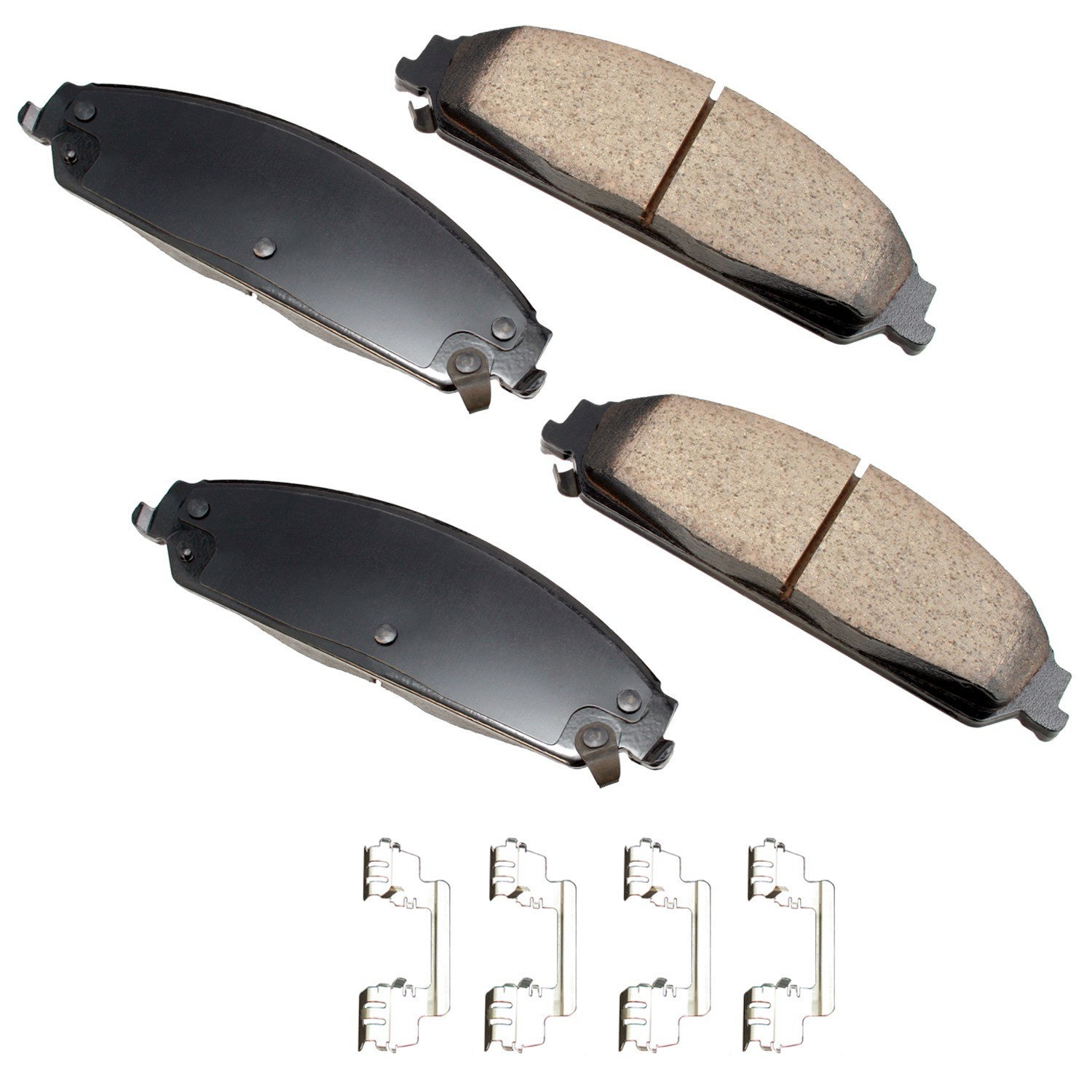 Akebono ProACT Ultra Premium Ceramic Disc Brake Pad Kit