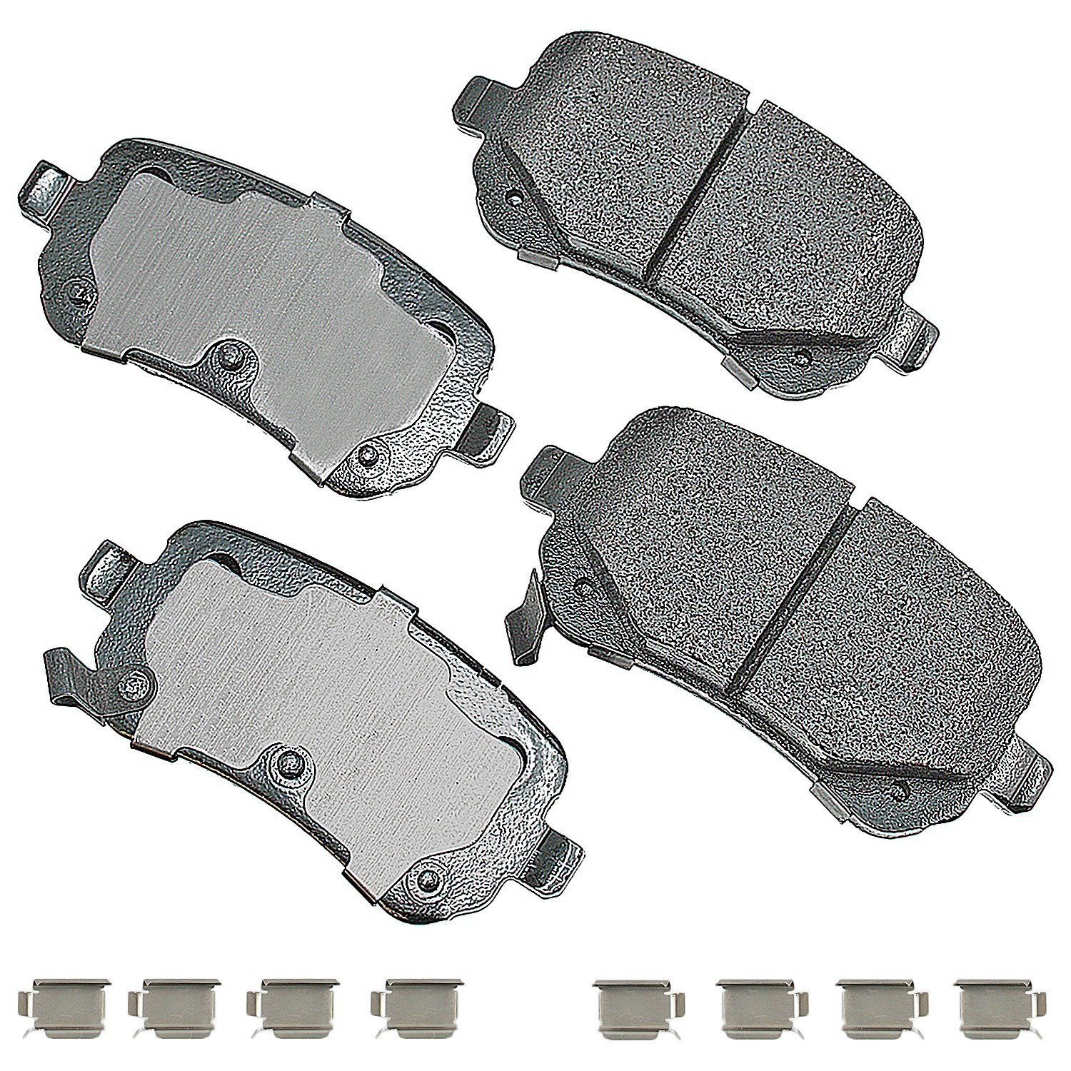 Akebono ProACT Ultra Premium Ceramic Disc Brake Pad Kit