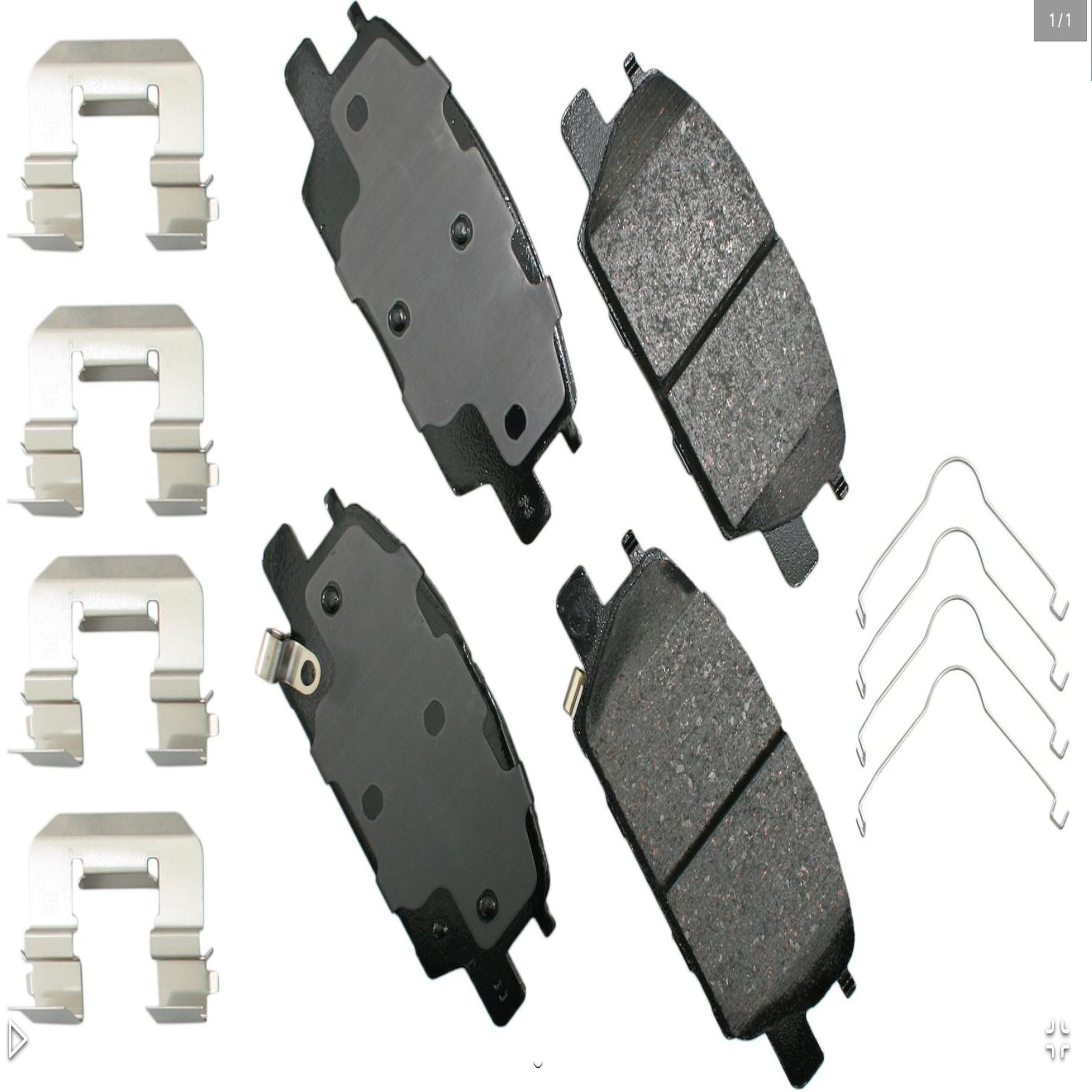 Akebono ProACT Ultra Premium Ceramic Disc Brake Pad Kit