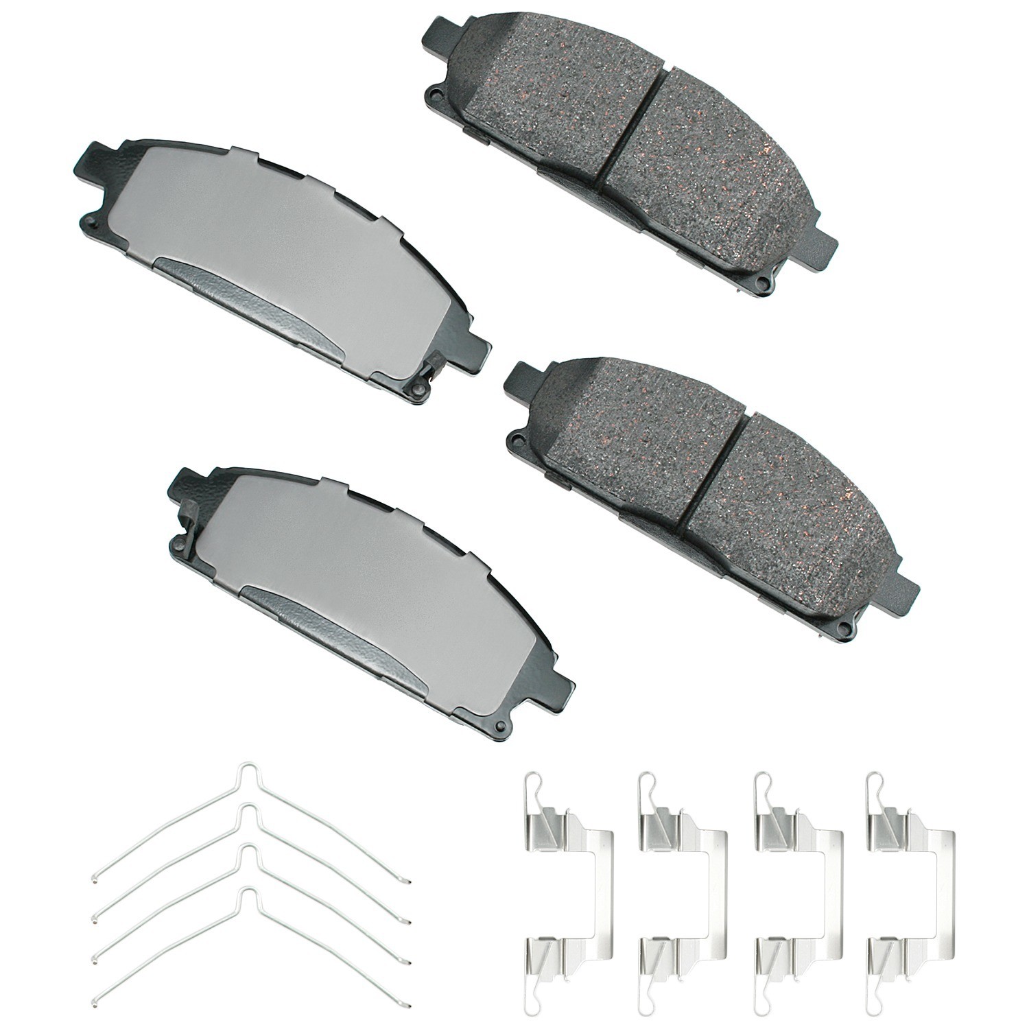 Akebono ProACT Ultra Premium Ceramic Disc Brake Pad Kit