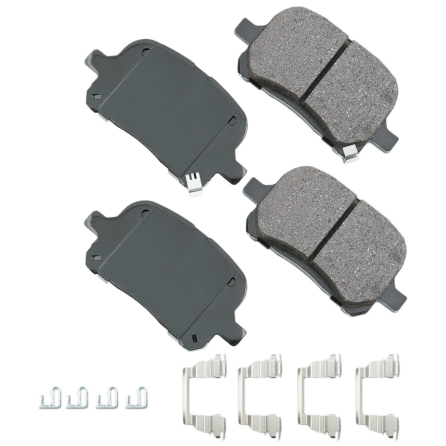 Akebono ProACT Ultra Premium Ceramic Disc Brake Pad Kit