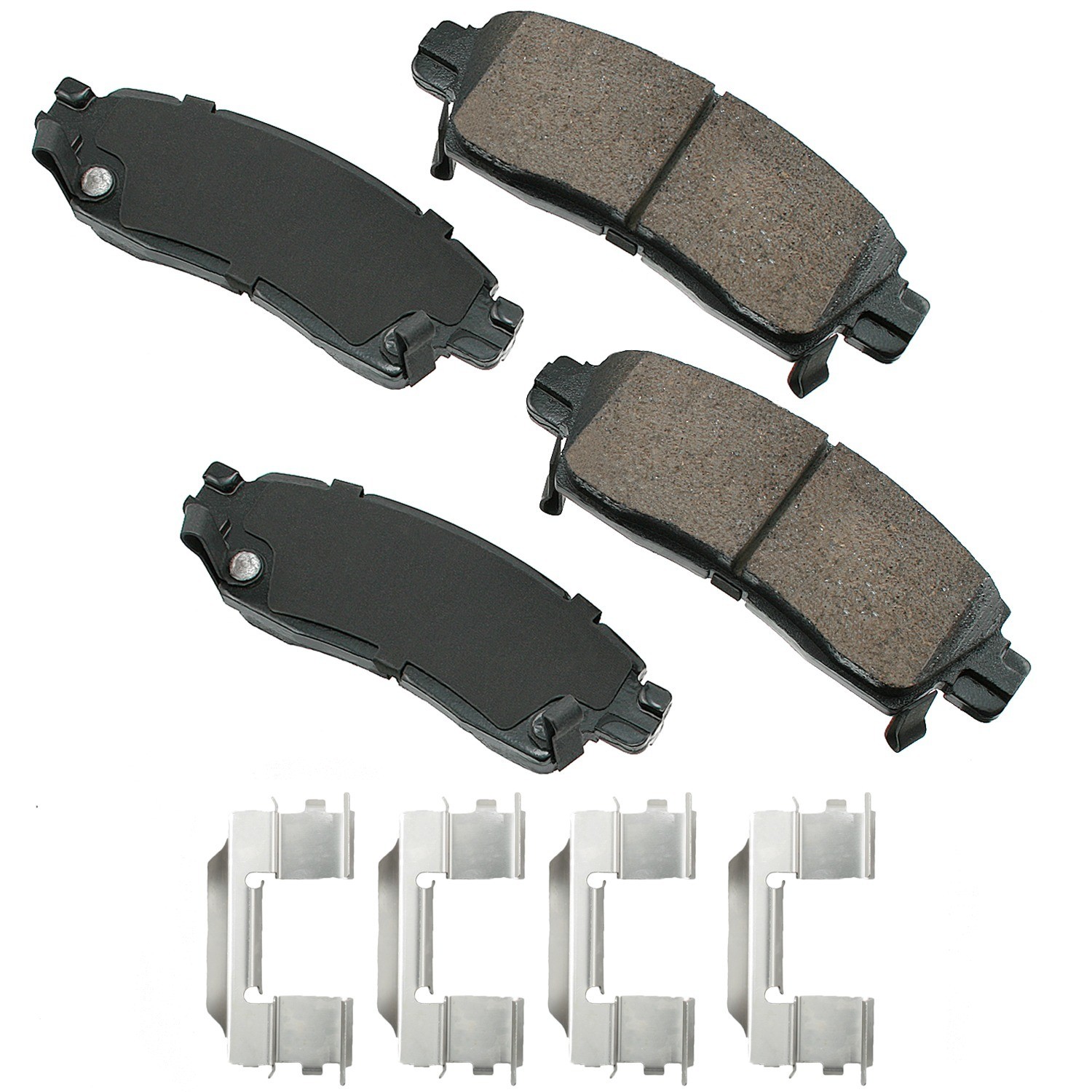 Akebono ProACT Ultra Premium Ceramic Disc Brake Pad Kit