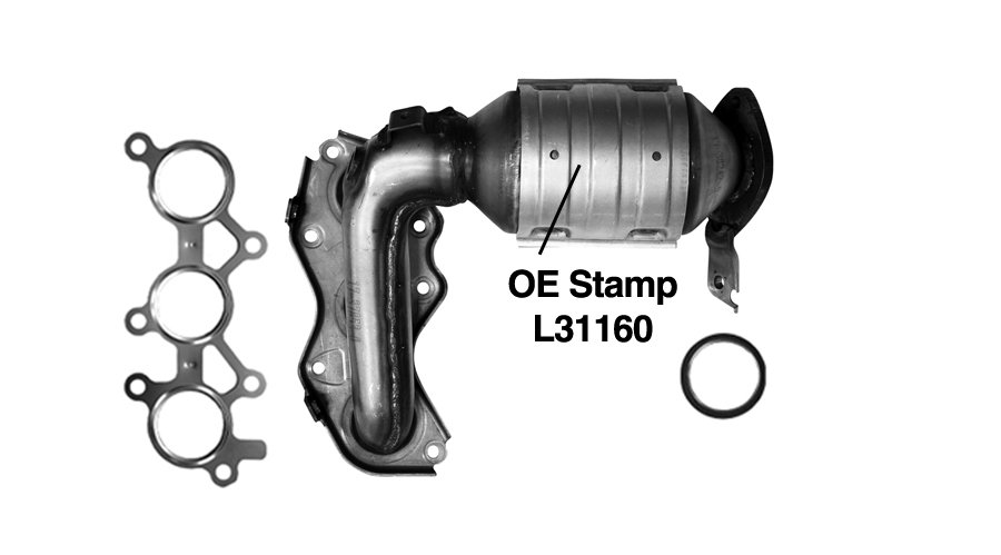 Federal / EPA Catalytic Converter - Direct Fit w/ Integrated Manifold