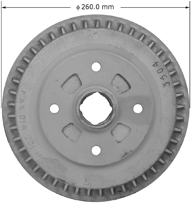 BENDIX Brake Drum