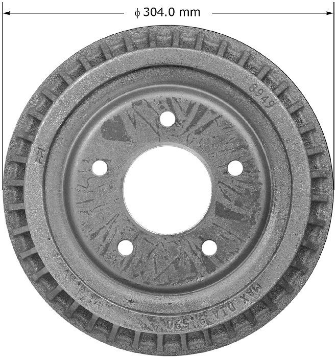 BENDIX Brake Drum