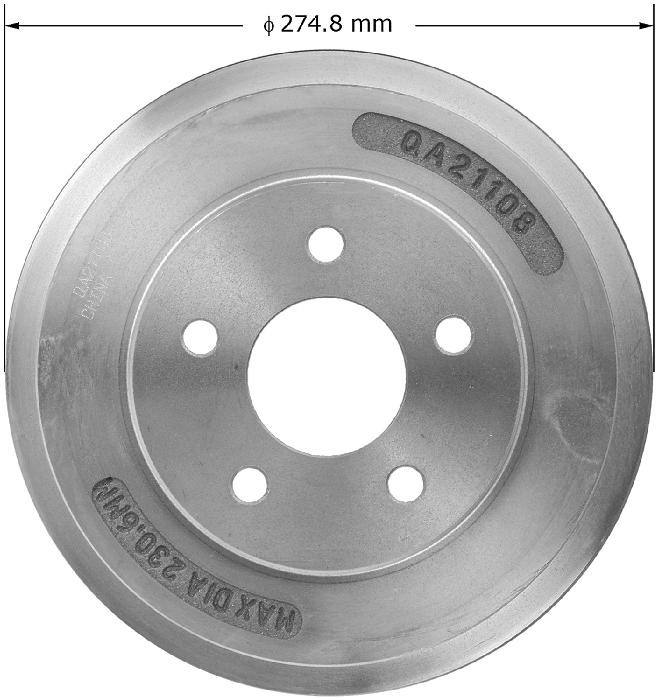 BENDIX Brake Drum