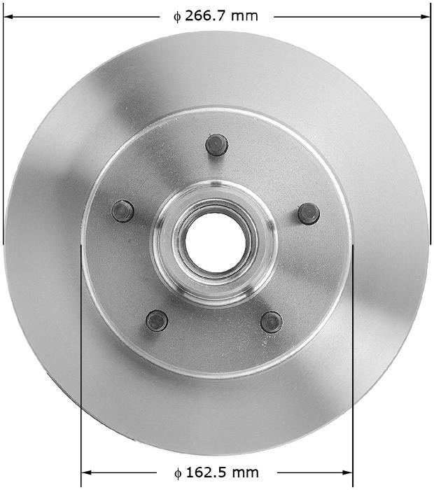BENDIX Disc Brake Rotor and Hub Assembly