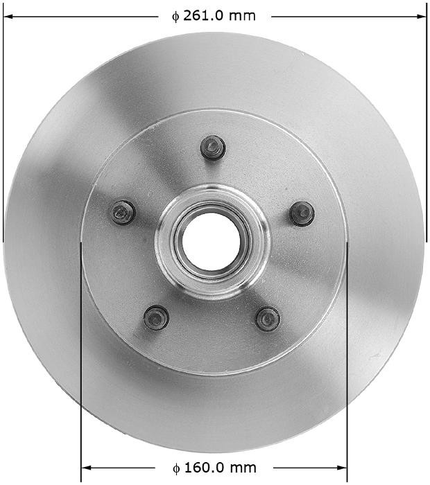 BENDIX Disc Brake Rotor and Hub Assembly