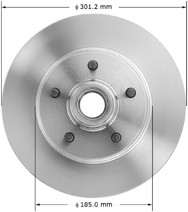 BENDIX Disc Brake Rotor and Hub Assembly