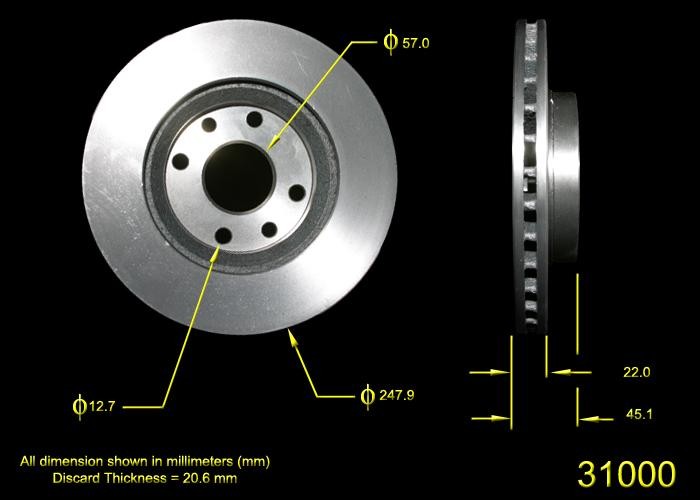 BENDIX Disc Brake Rotor