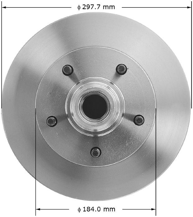 BENDIX Disc Brake Rotor and Hub Assembly