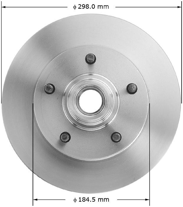 BENDIX Disc Brake Rotor and Hub Assembly