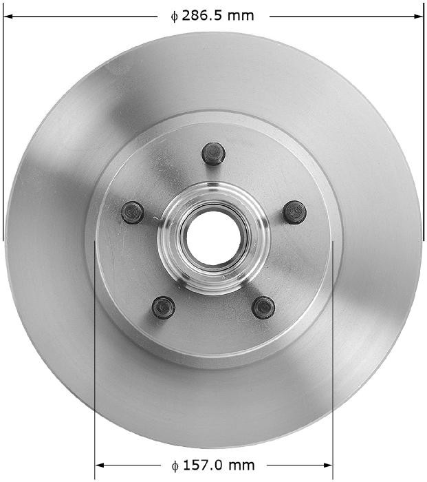 BENDIX Disc Brake Rotor and Hub Assembly