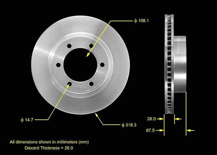 BENDIX Disc Brake Rotor