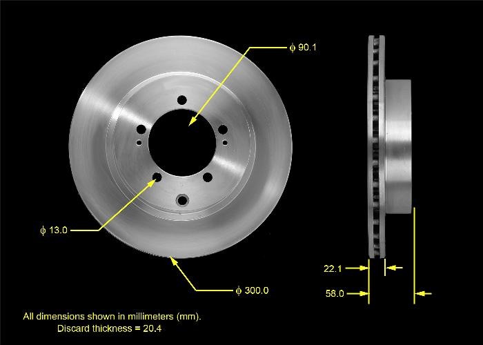 BENDIX Disc Brake Rotor