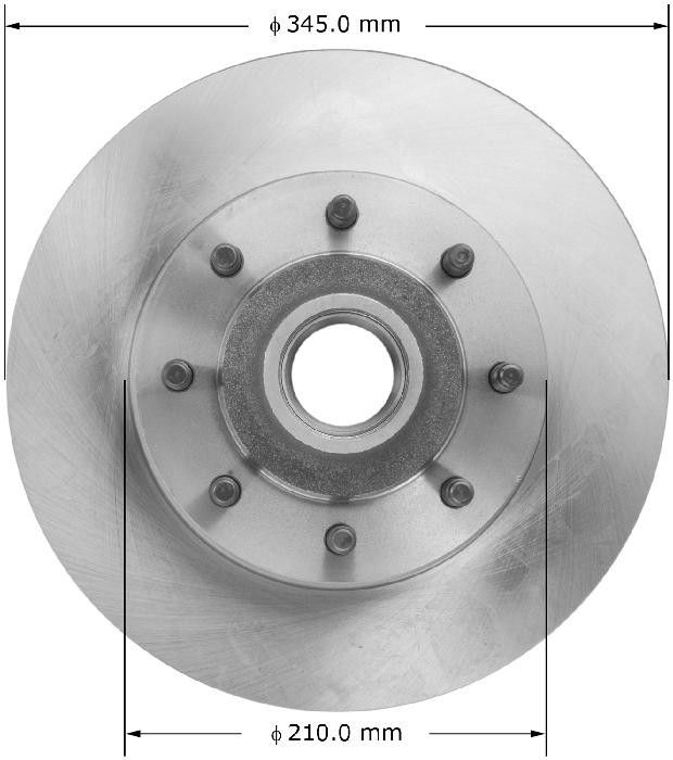 BENDIX Disc Brake Rotor and Hub Assembly