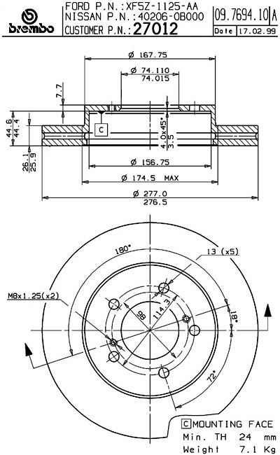 BRAKE ROTOR