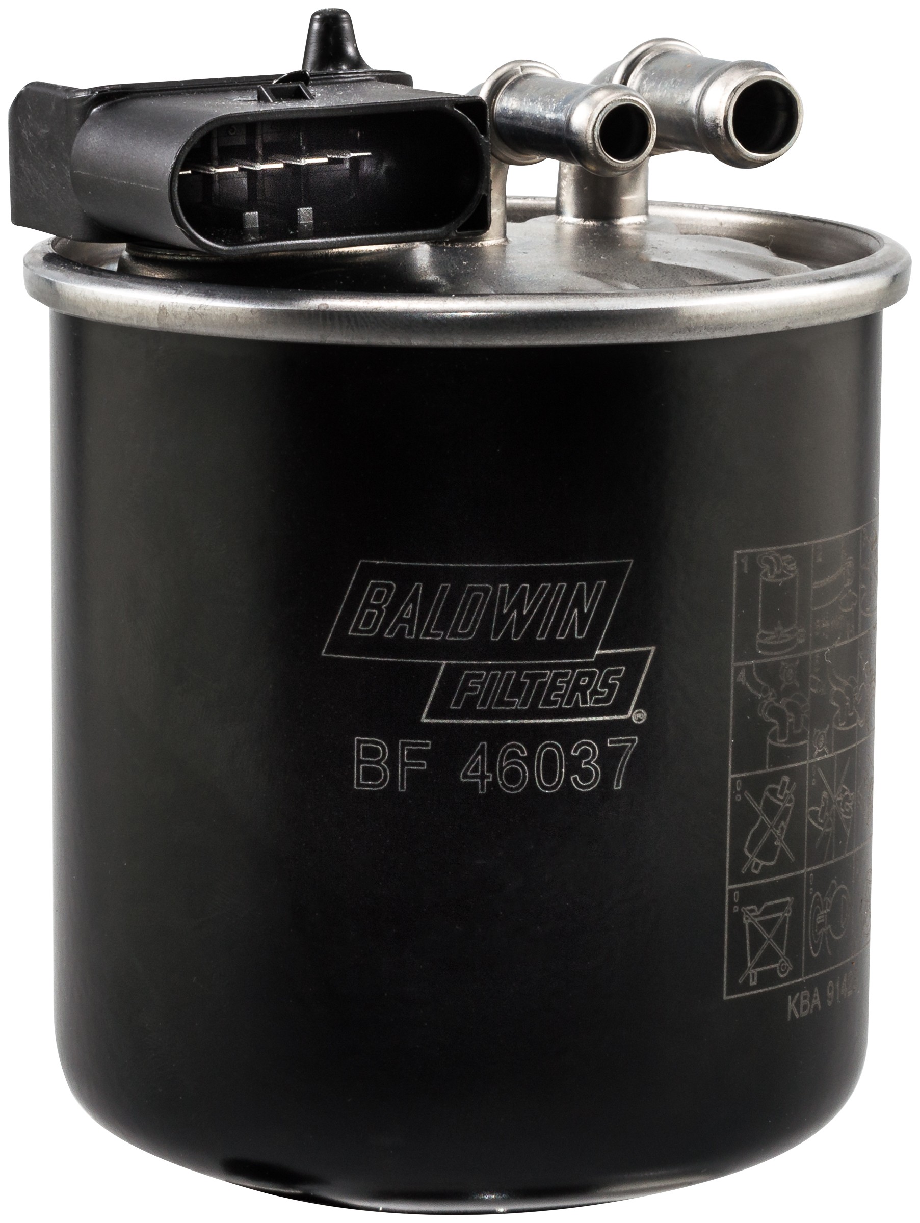 In-Line Fuel Filter w/Plastic Connector