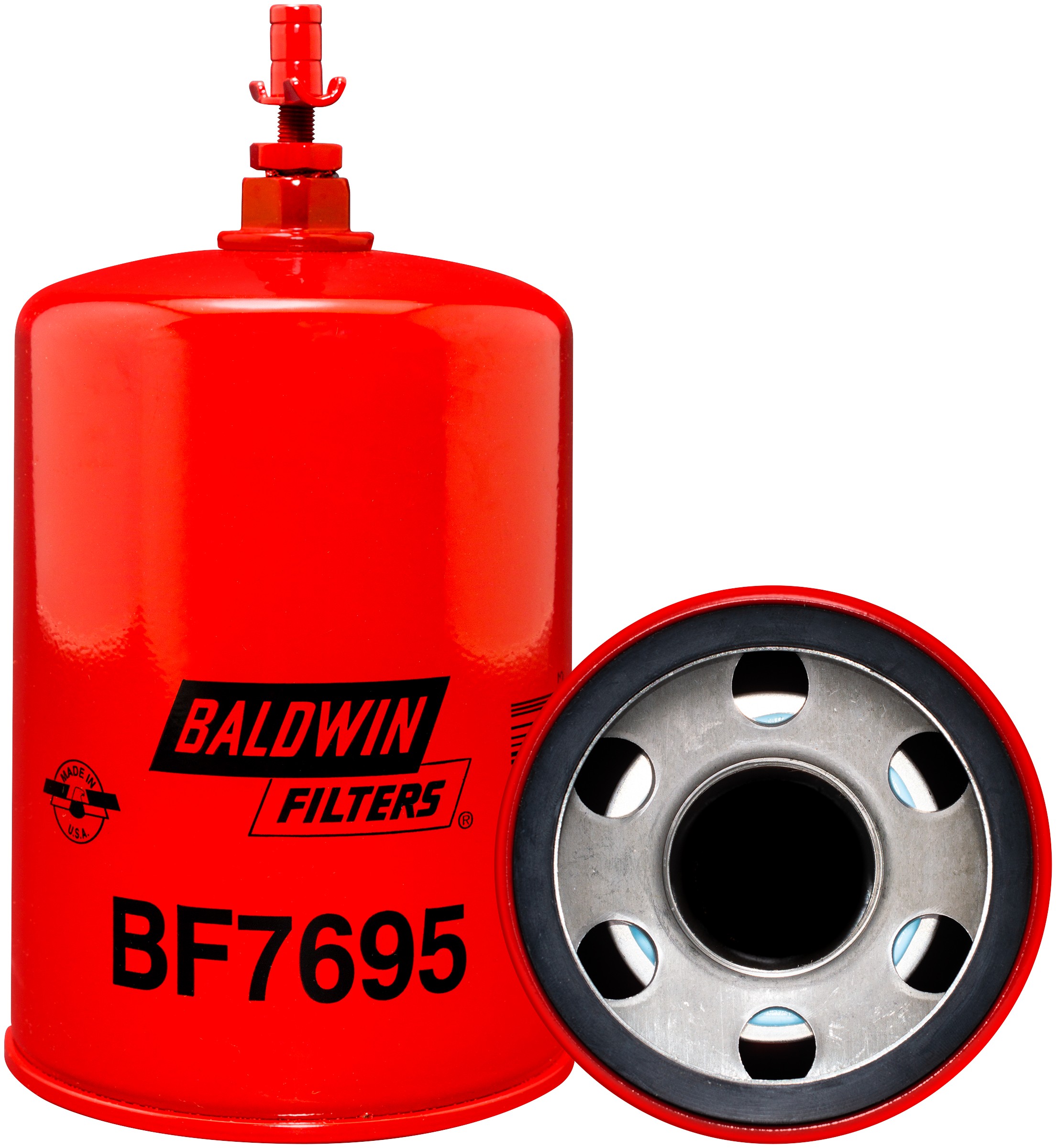 Resin Ribbon Fuel Coalescer Spin-on with Drain
