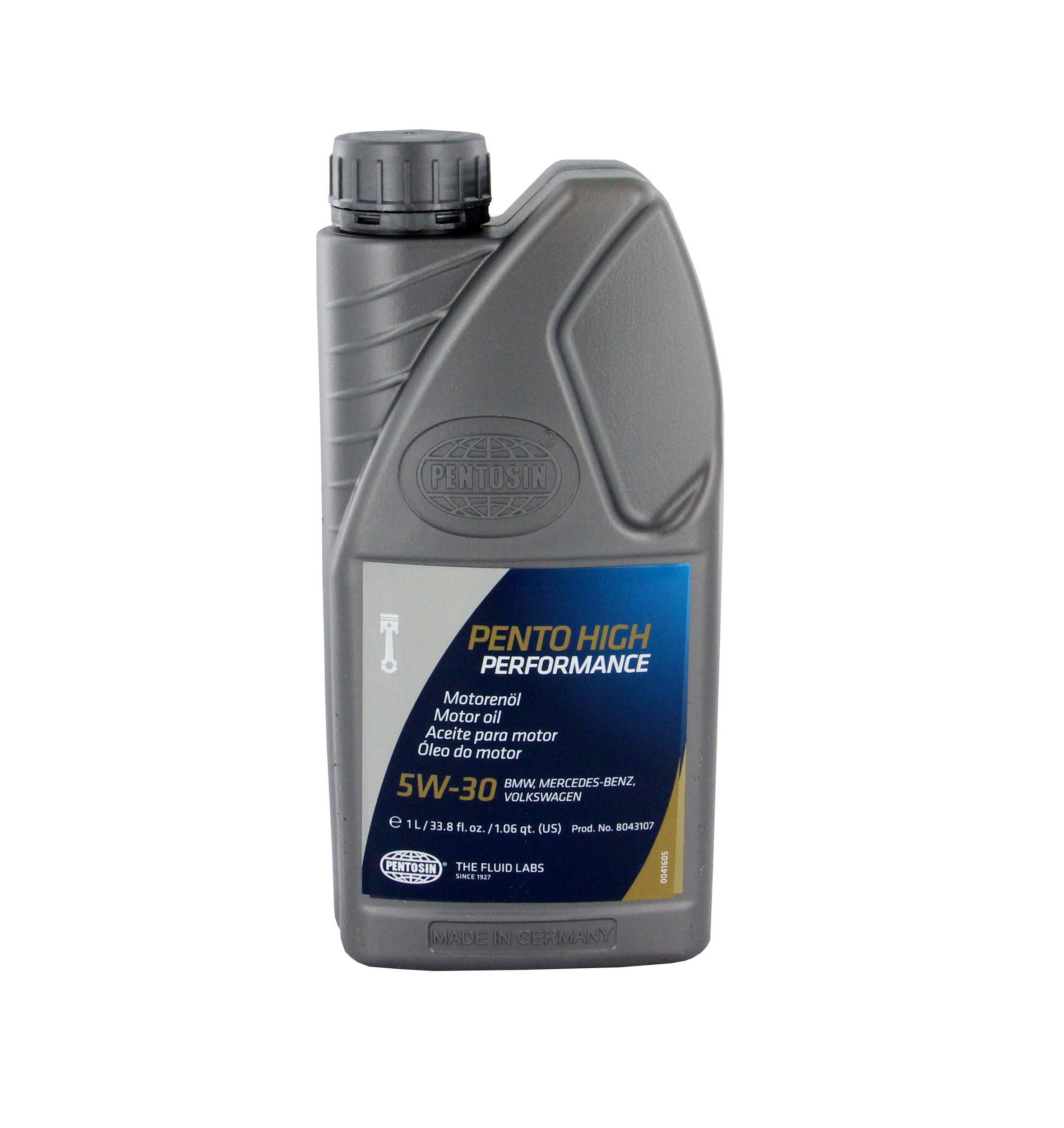 Pentosin HP 5W-30 Synthetic Motor Oil meets service class API SL/CL