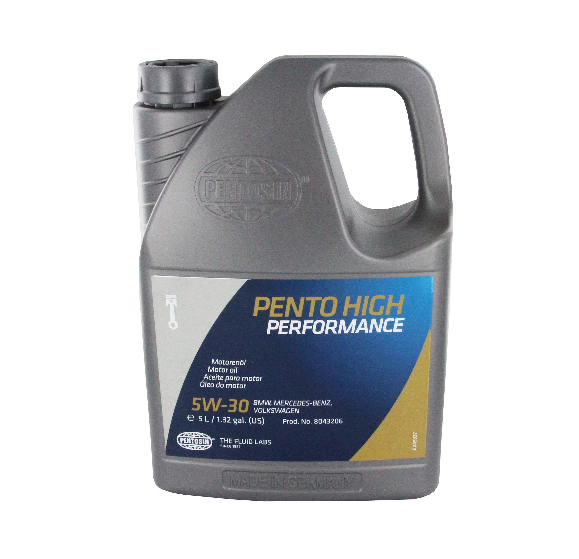 Pentosin HP 5W-30 Synthetic Motor Oil meets service class API SL,CL