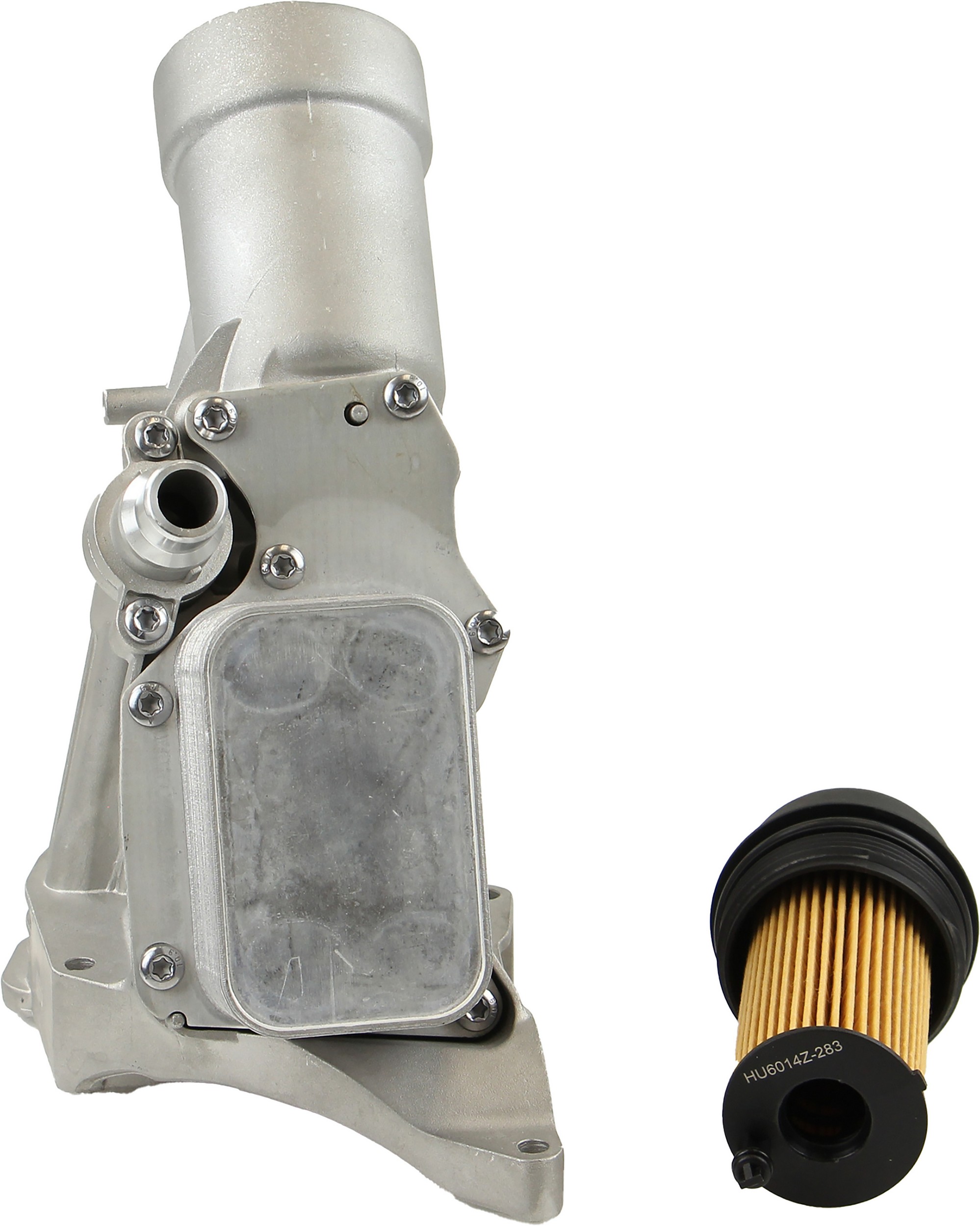 Upgraded Rein Automotive Aluminum Oil Filter Housing w/filter and hardware