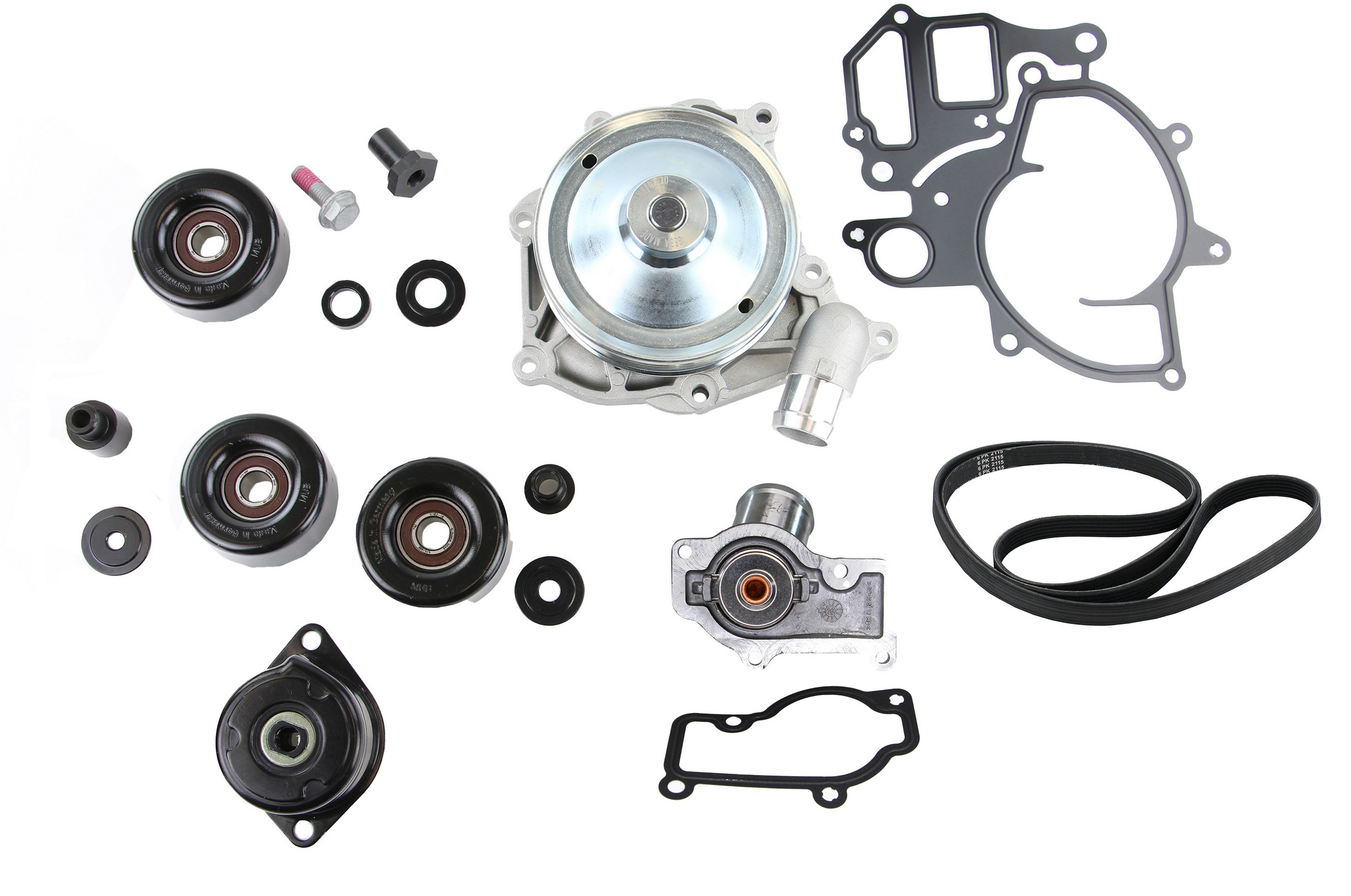 Rein OE Quality Water Pump Replacement Kit with Upgraded Metal Impeller