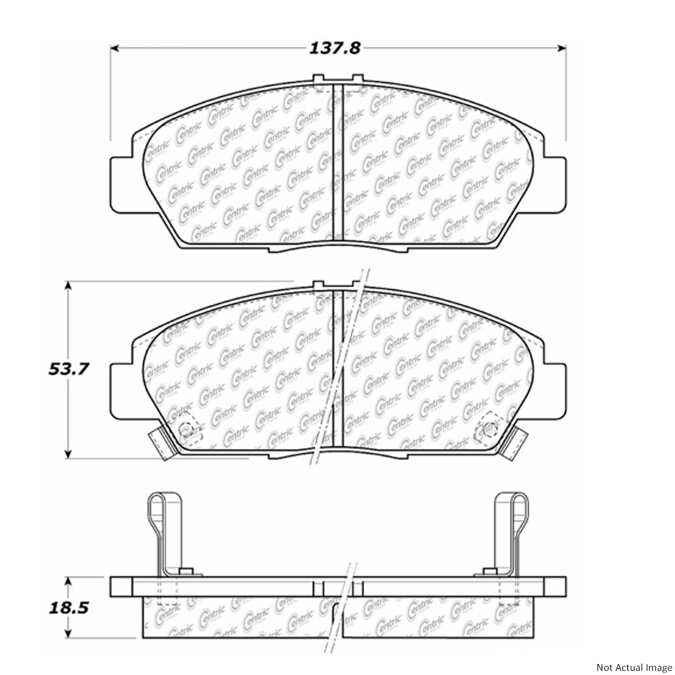 CERAMIC BRAKE PAD W/SHIMS