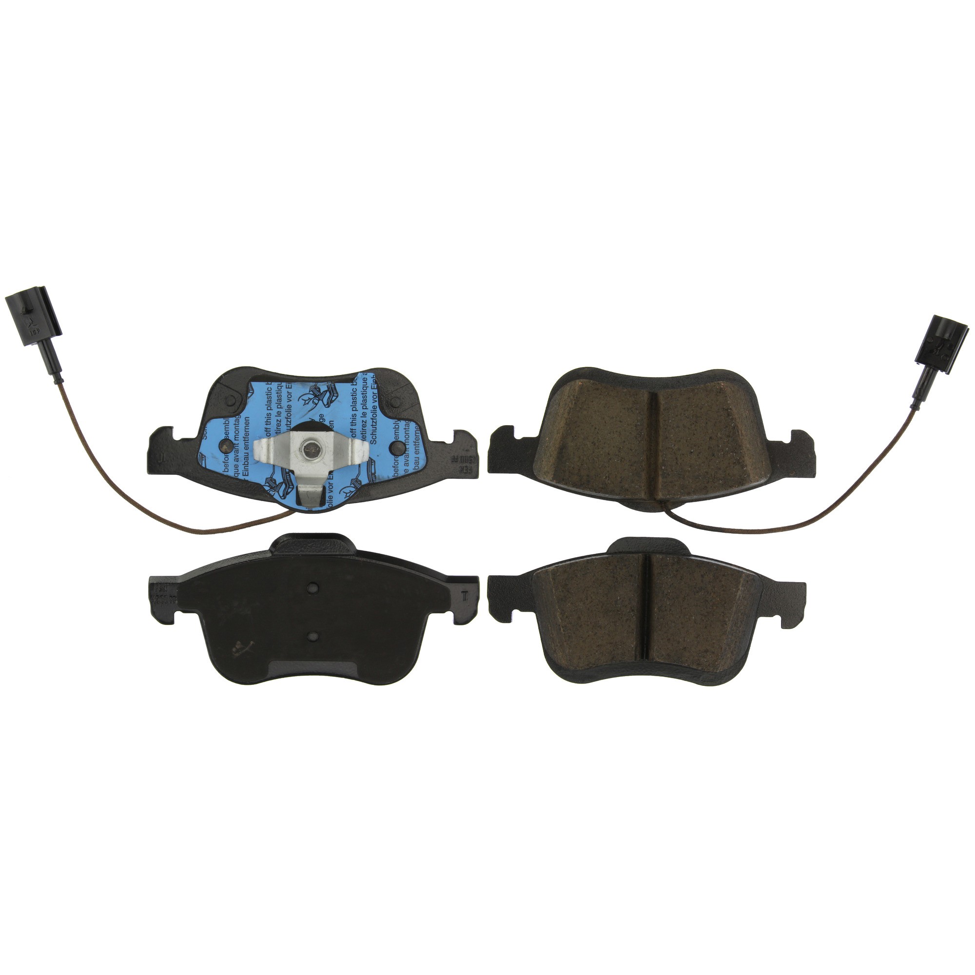 Posi Quiet Ceramic Brake Pads with Shims and Hardware