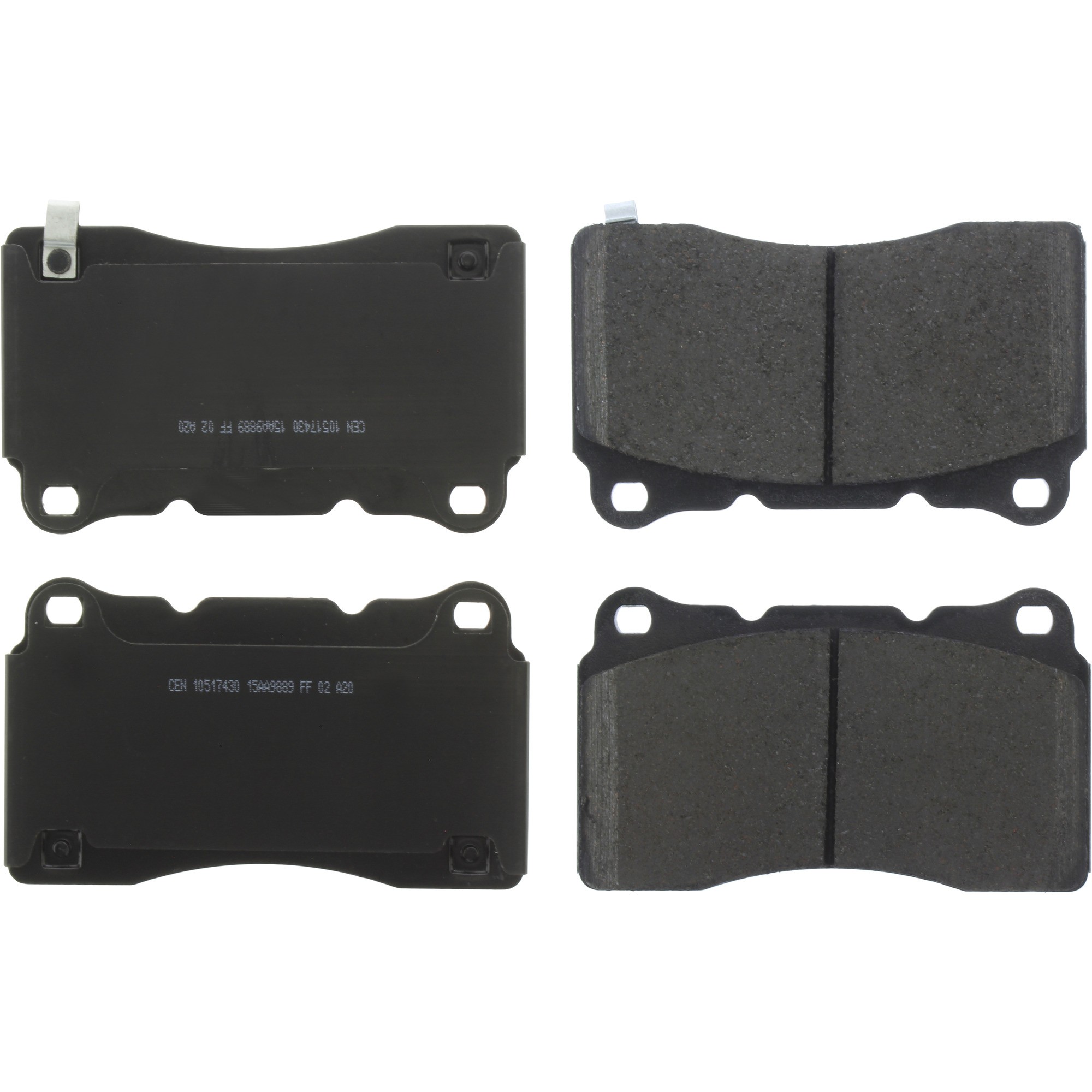 Posi Quiet Ceramic Brake Pads with Shims and Hardware