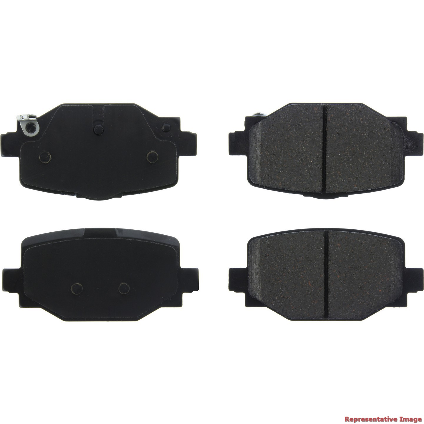 POSI-QUIET CERAMIC BRAKE PADS WITH SHIMS
