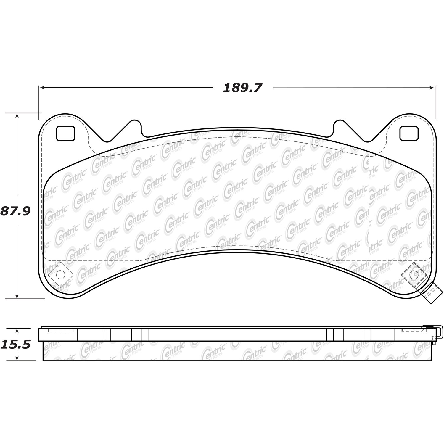 Posi Quiet Extended Wear Brake Pads with Shims