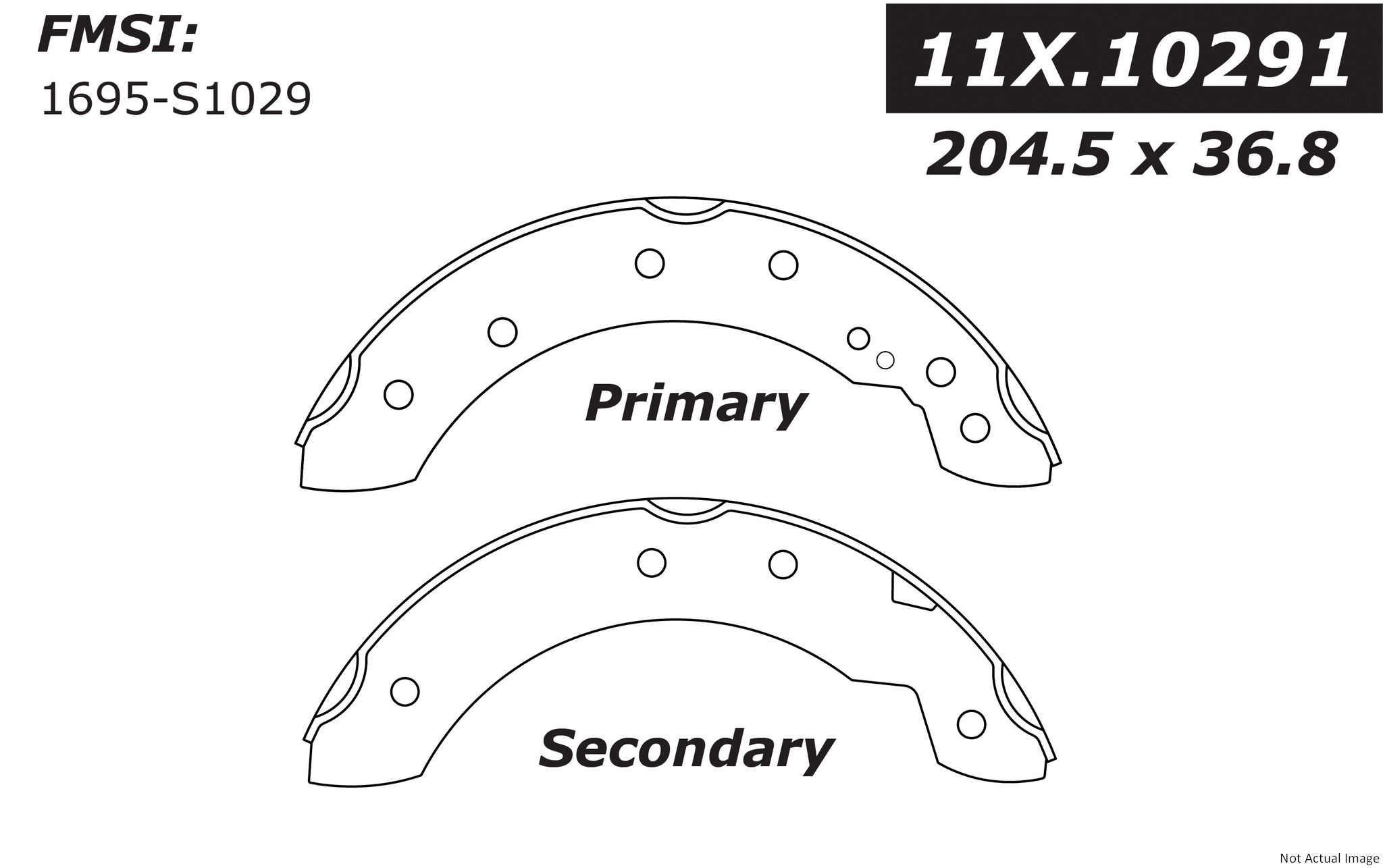 Centric Premium Brake Shoes