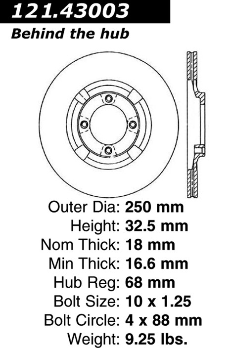 STANDARD BRAKE ROTOR
