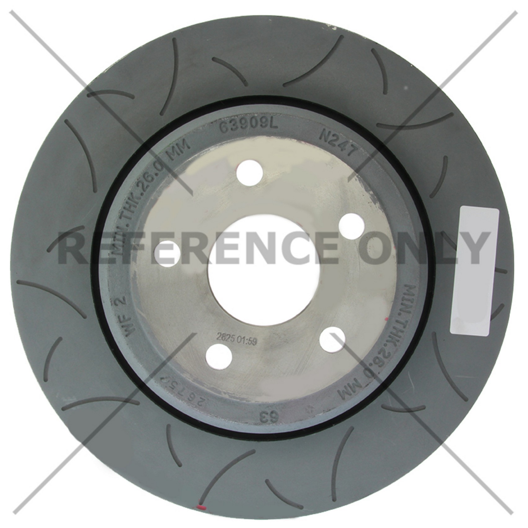 Centric Premium OE Style Slotted Brake Rotor