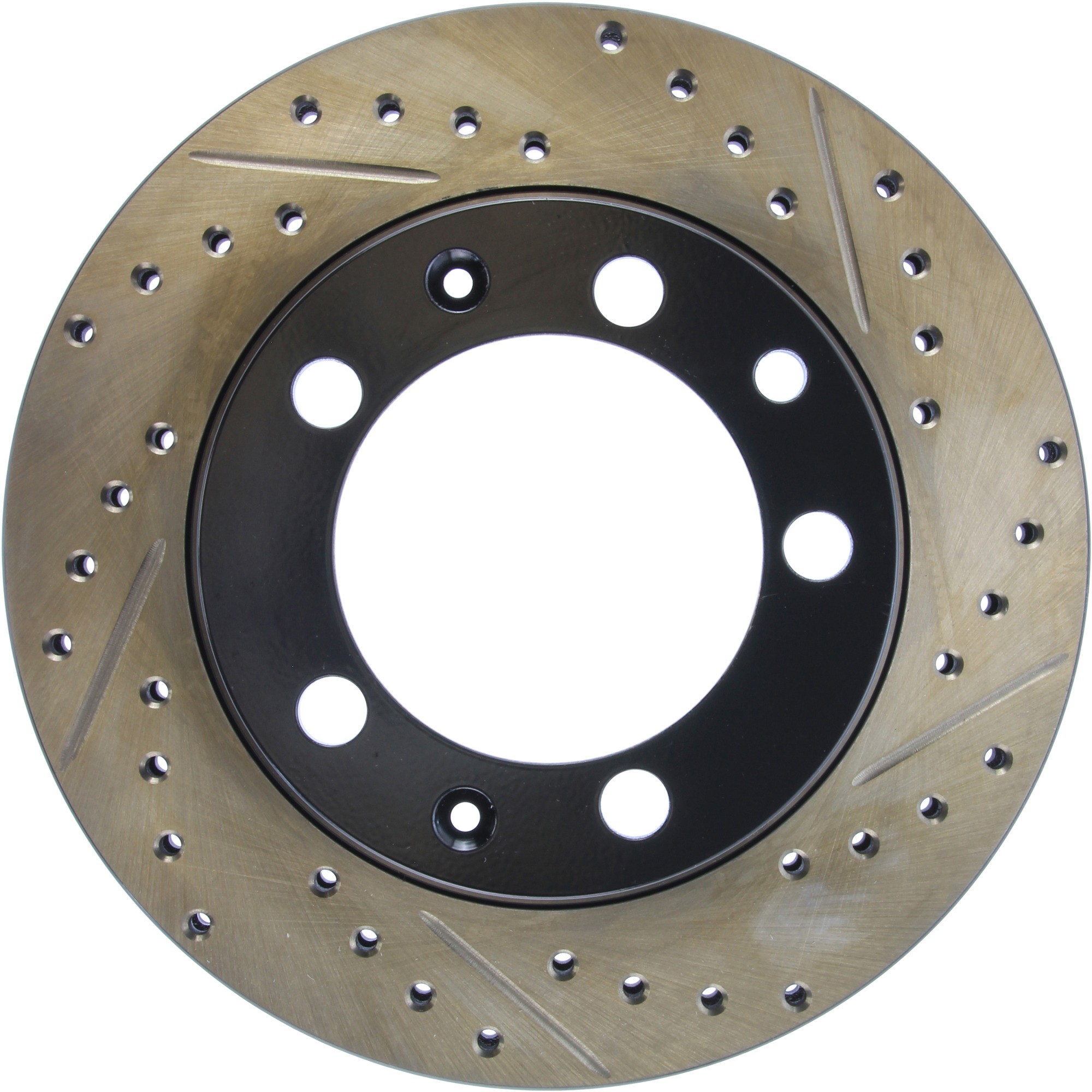 StopTech Sport Drilled & Slotted Brake Rotor; Rear Left