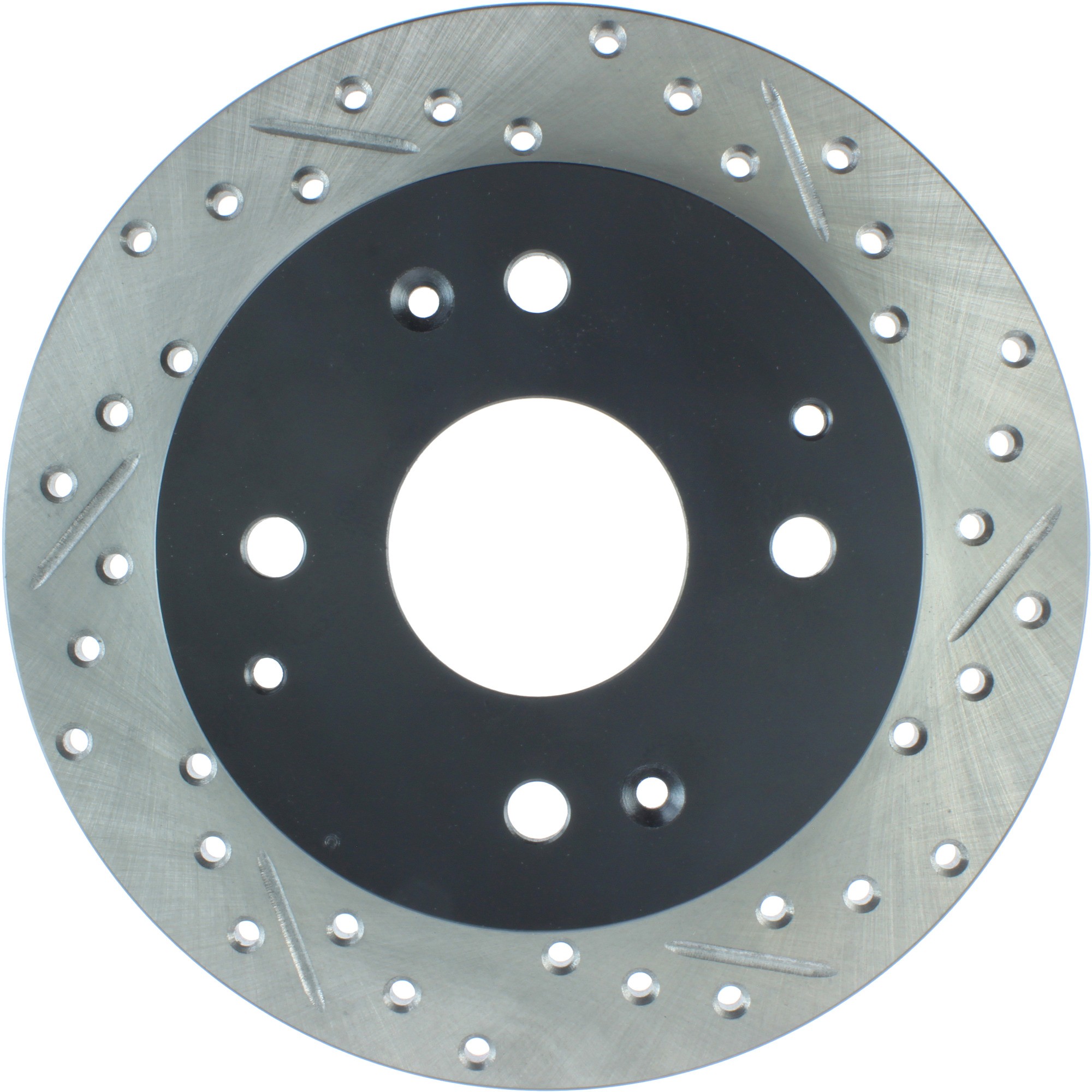 StopTech Sport Drilled & Slotted Brake Rotor; Rear Left