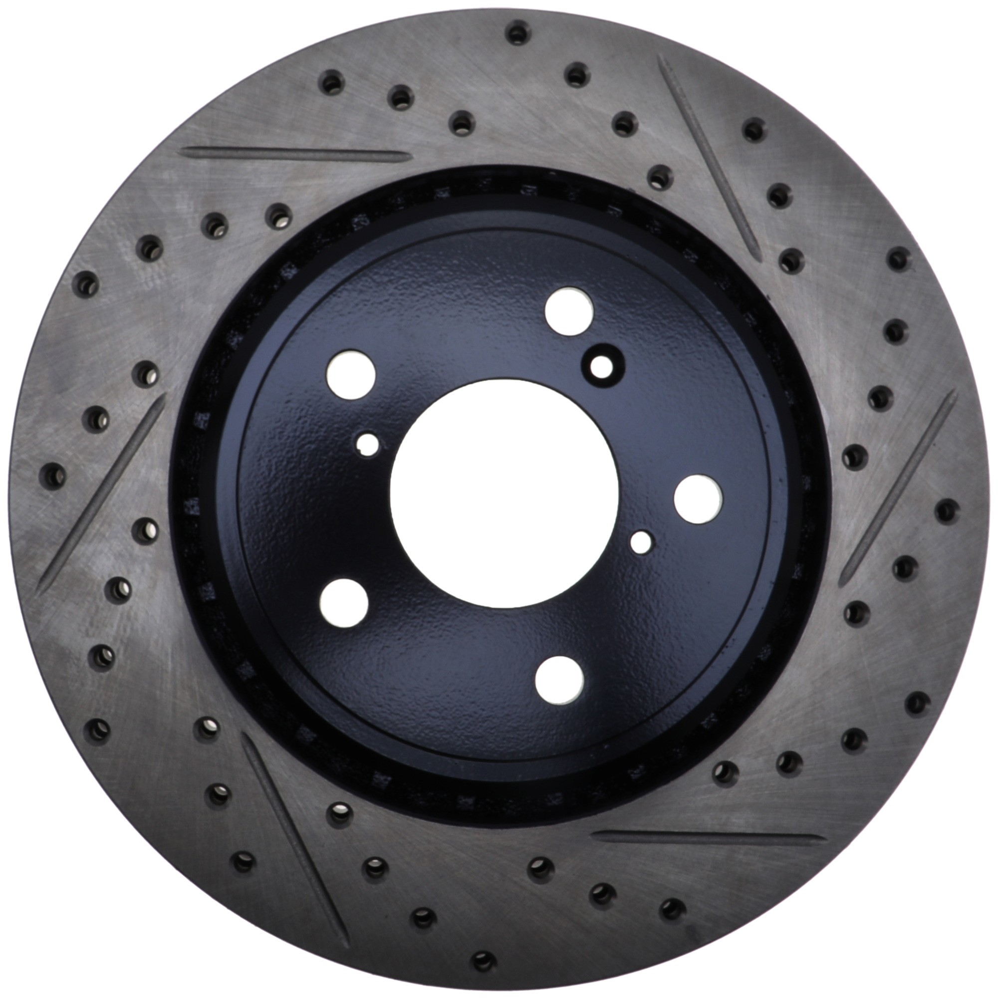 StopTech Sport Drilled & Slotted Brake Rotor; Front Left