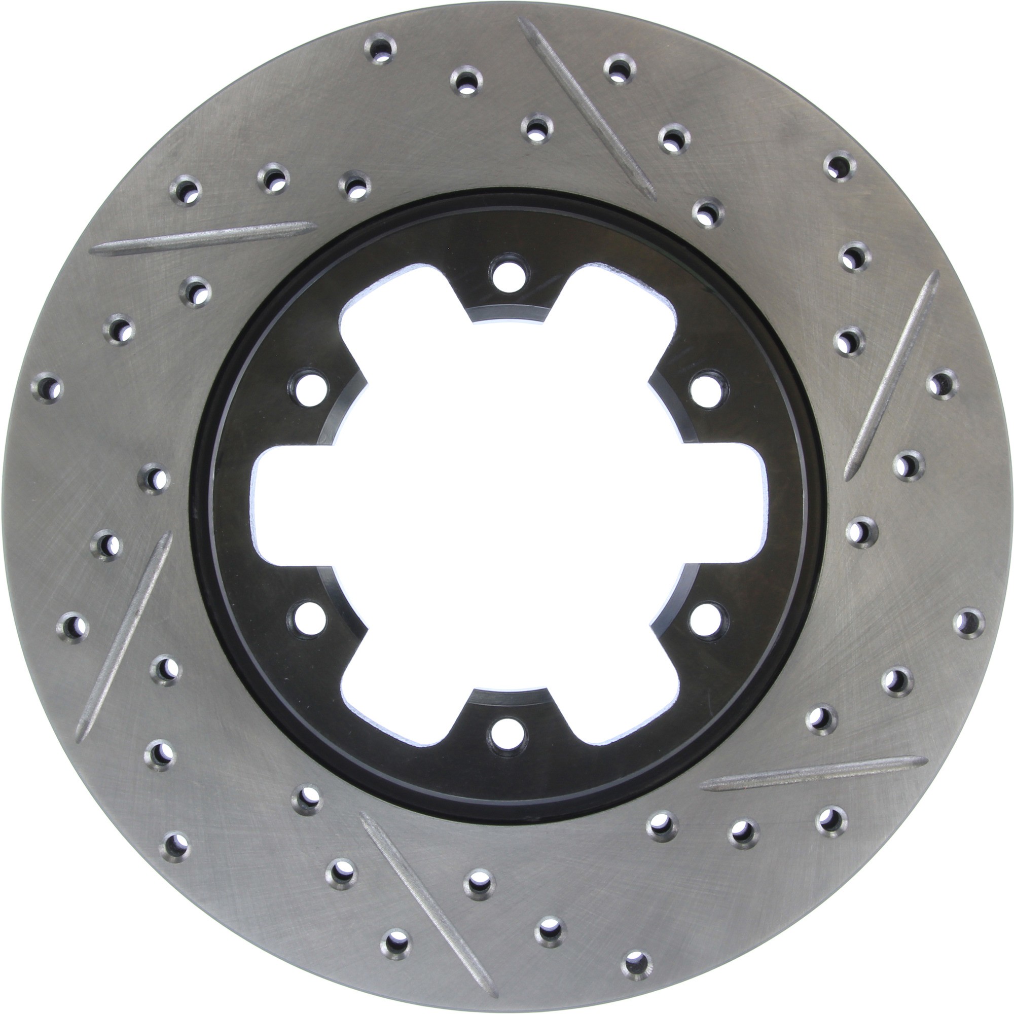 StopTech Sport Drilled & Slotted Brake Rotor; Front Left
