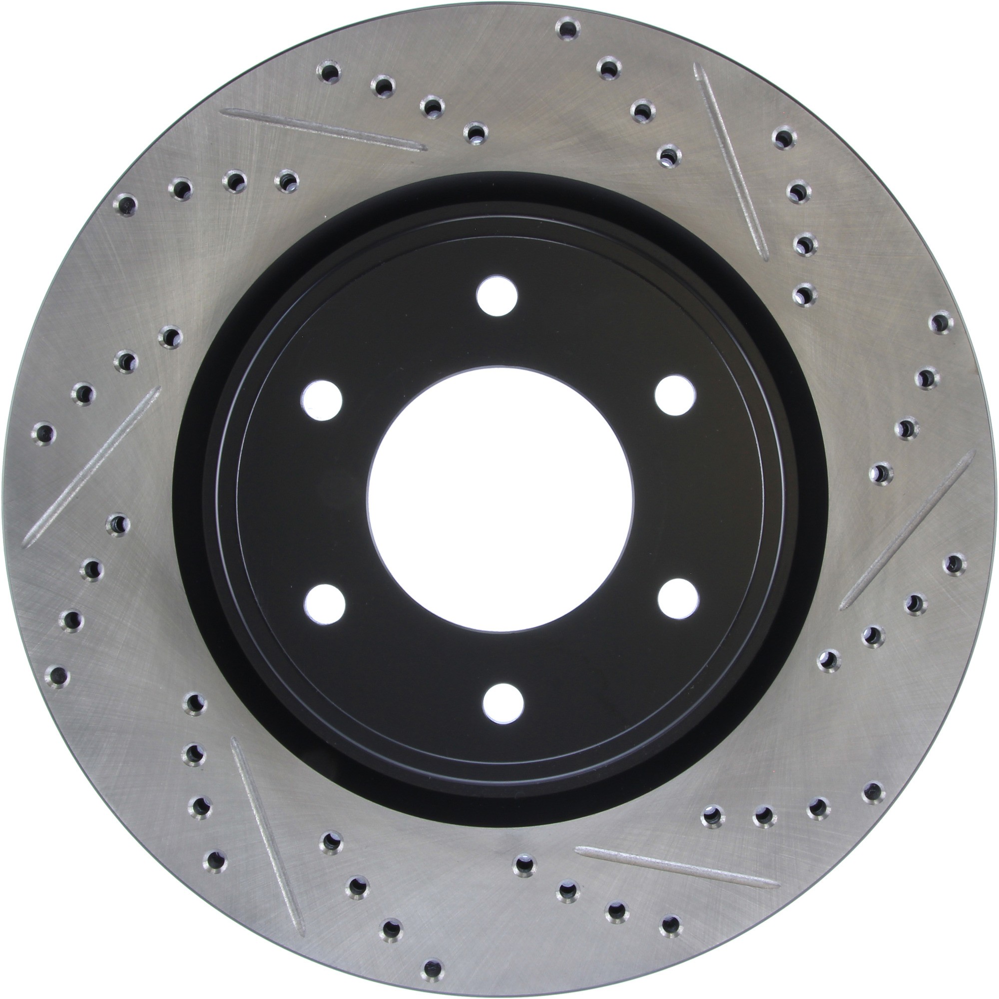StopTech Sport Drilled & Slotted Brake Rotor; Front Left