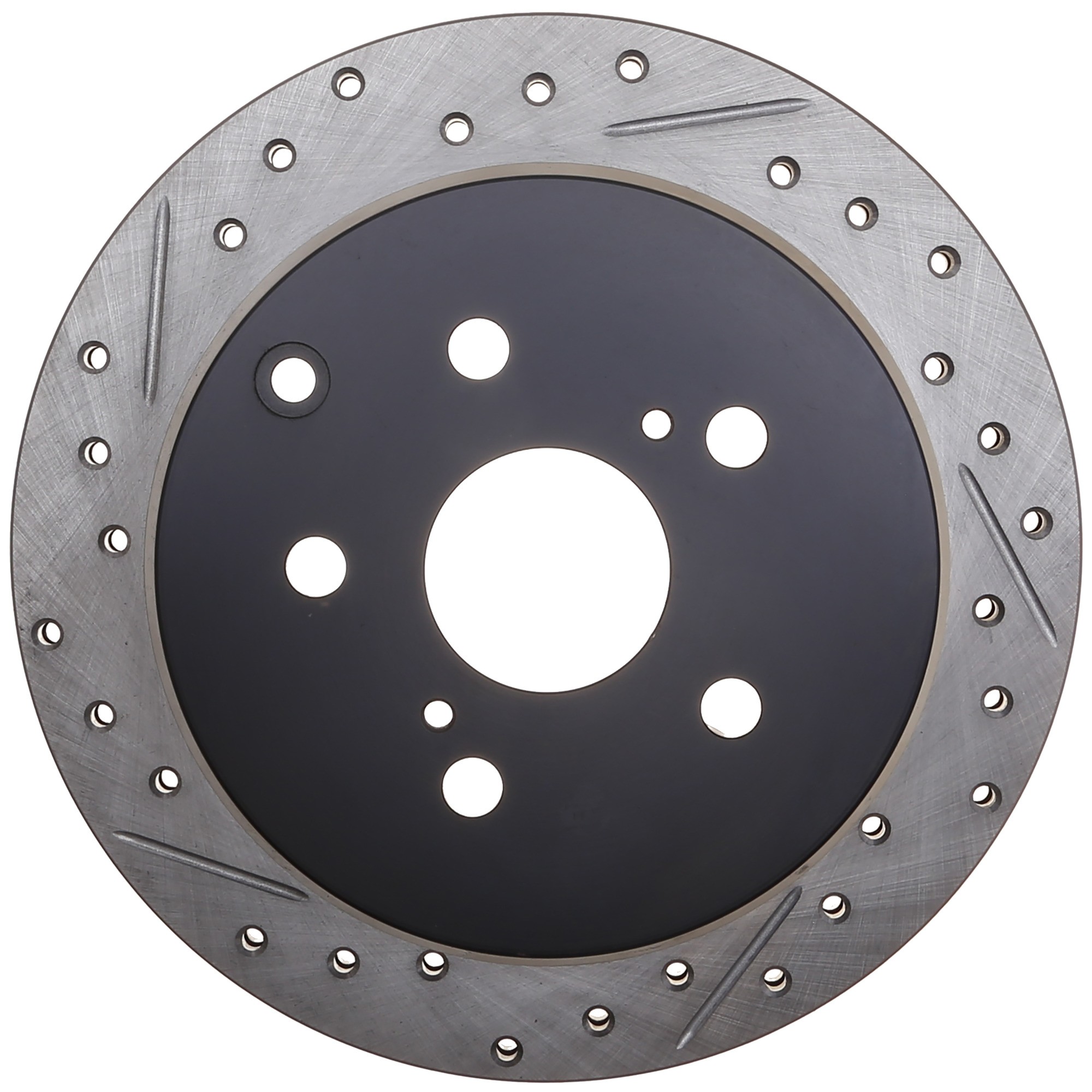 StopTech Sport Drilled & Slotted Brake Rotor; Rear Right