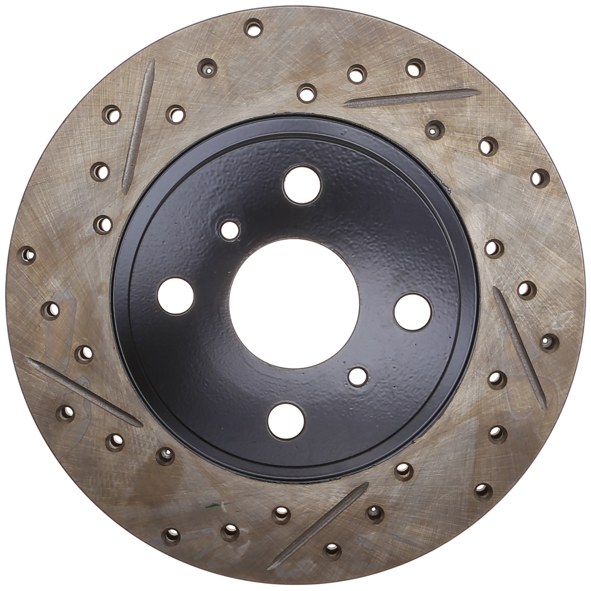 StopTech Sport Drilled & Slotted Brake Rotor; Front Right