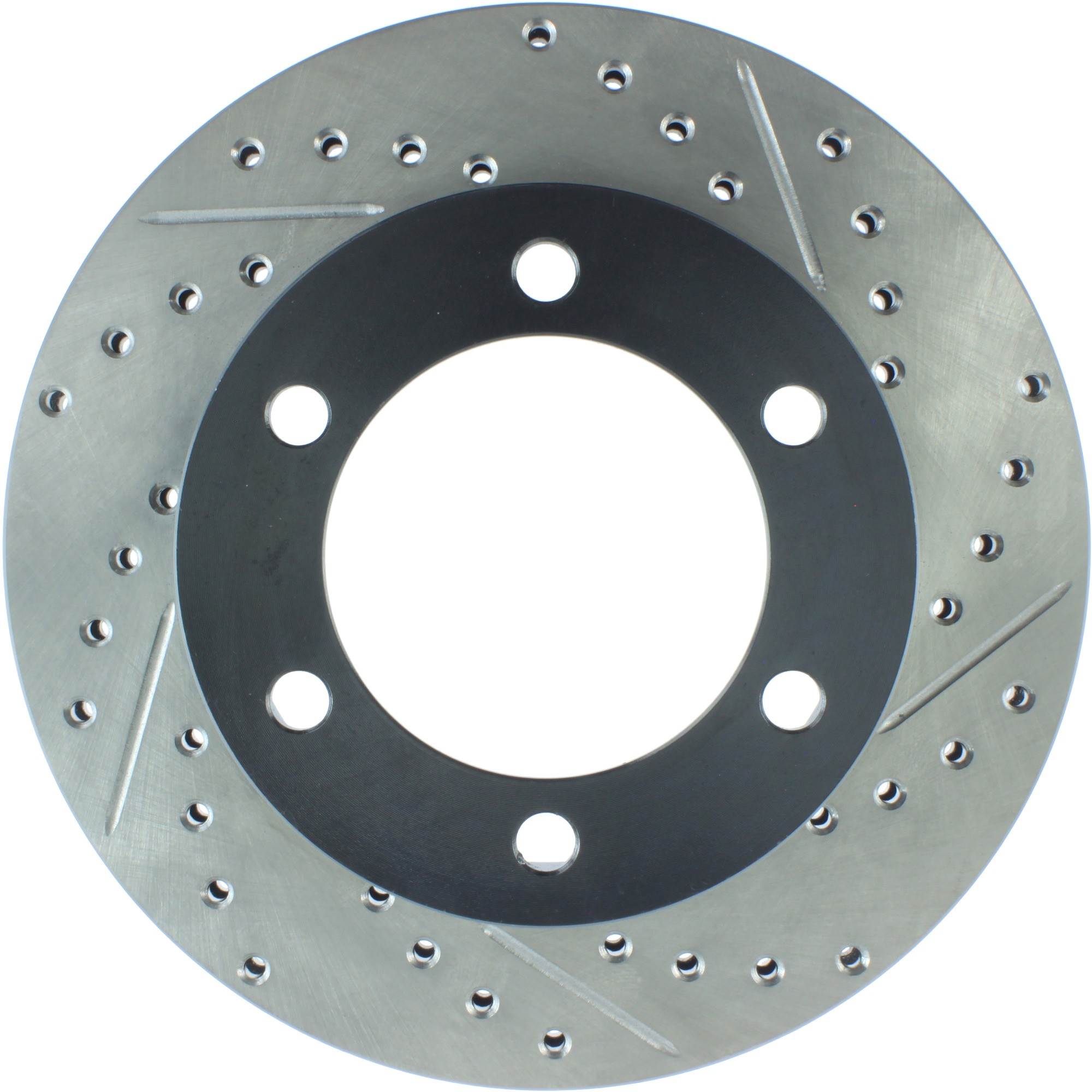 StopTech Sport Drilled & Slotted Brake Rotor; Front Left