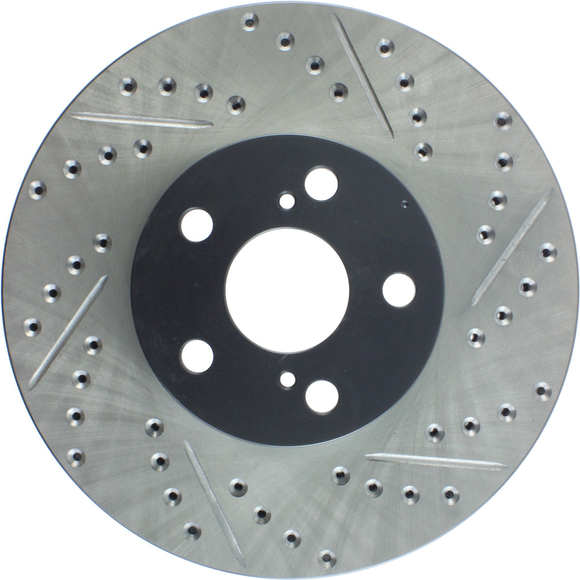 StopTech Sport Drilled & Slotted Brake Rotor; Front Left