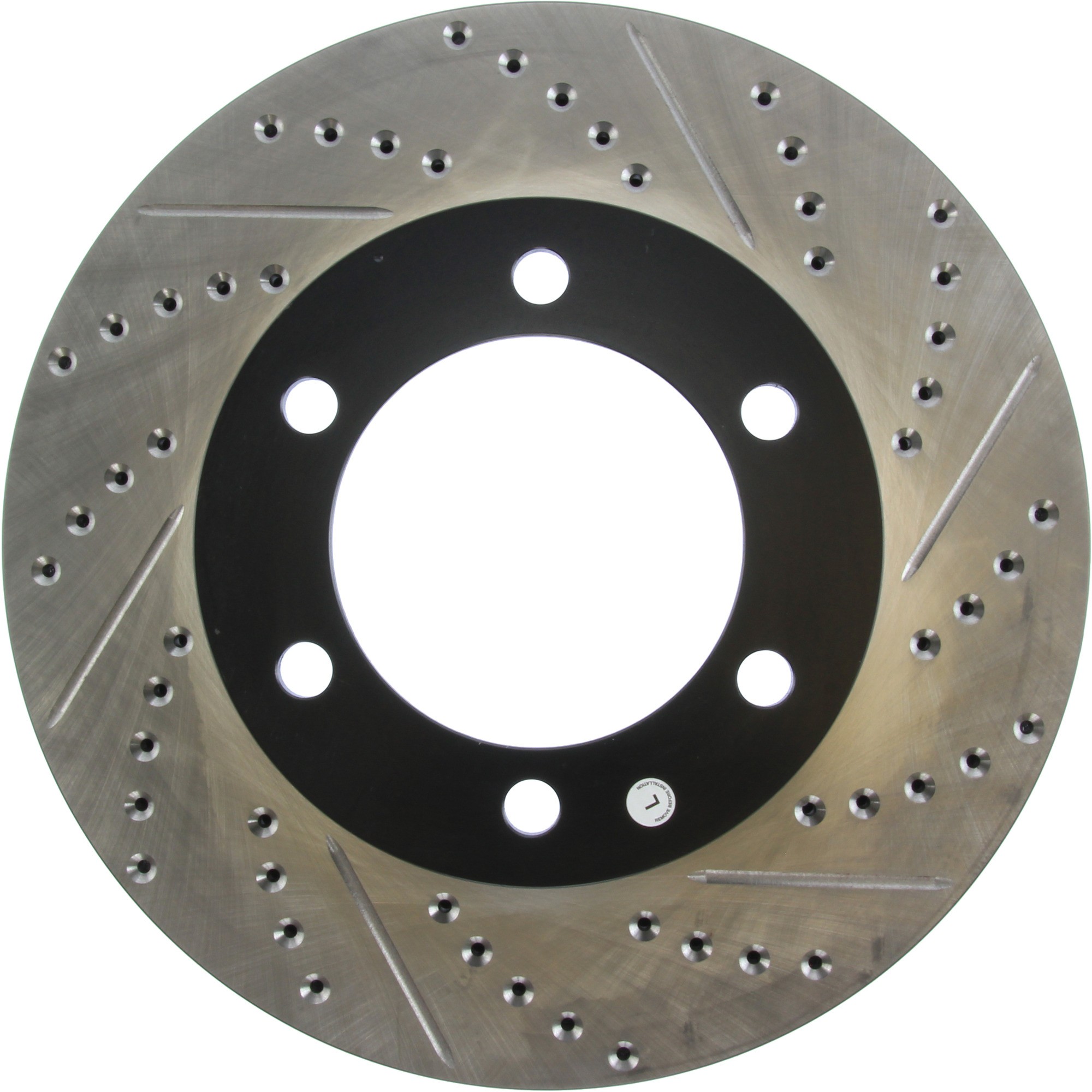 StopTech Sport Drilled & Slotted Brake Rotor; Front Left